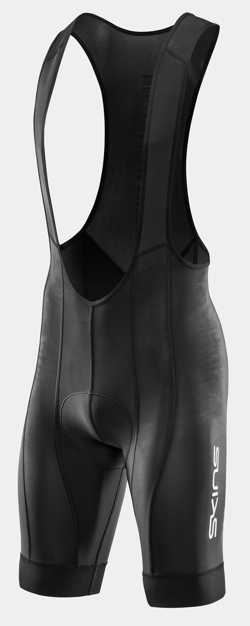SKINS COMPRESSION MEN'S CYCLE HERITAGE BIB SHORT - BLACK/BLACK