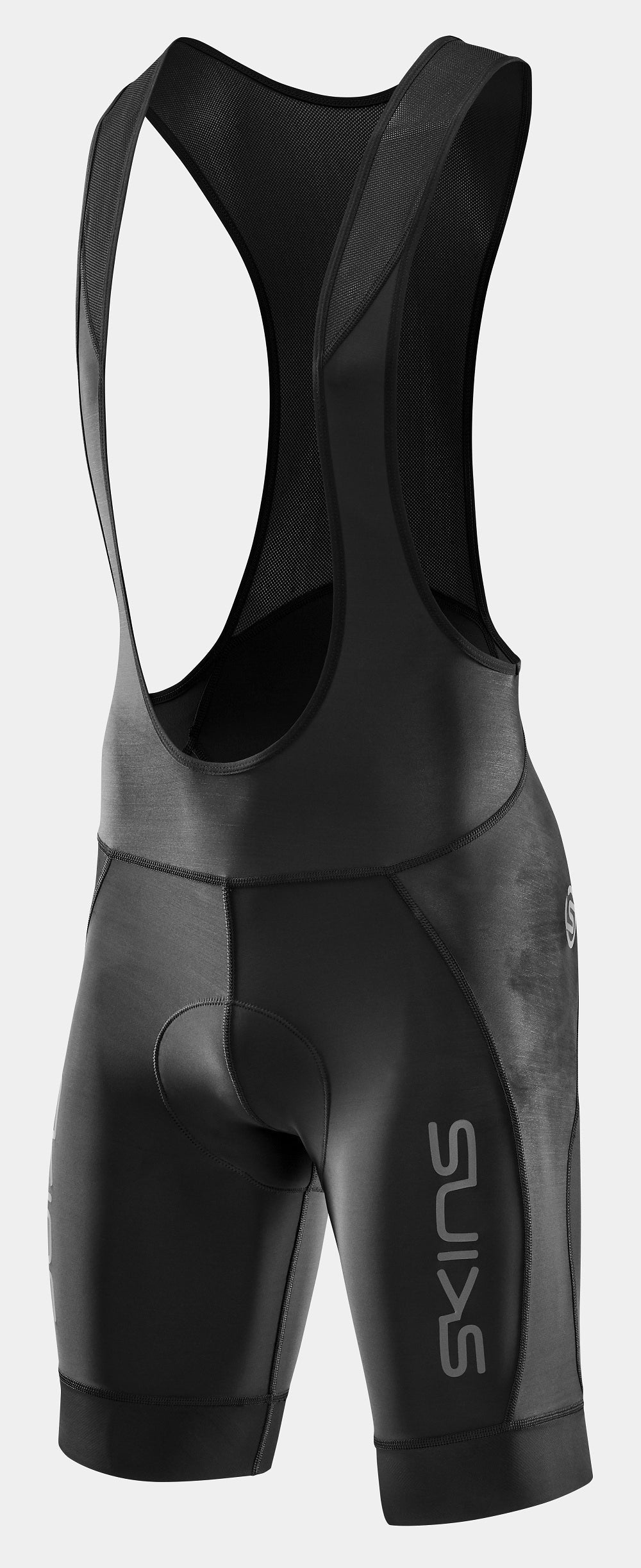 SKINS COMPRESSION MEN'S CYCLE ELITE BIB SHORT - BLACK/BLACK