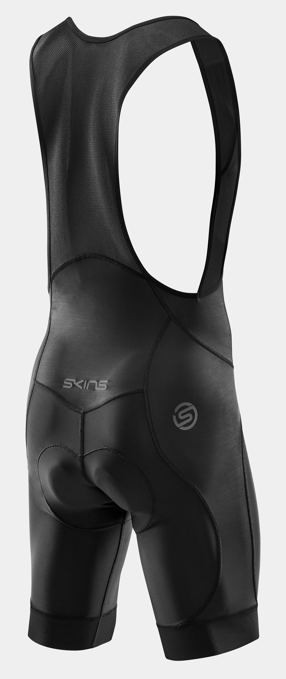 SKINS COMPRESSION MEN'S CYCLE ELITE BIB SHORT - BLACK/BLACK