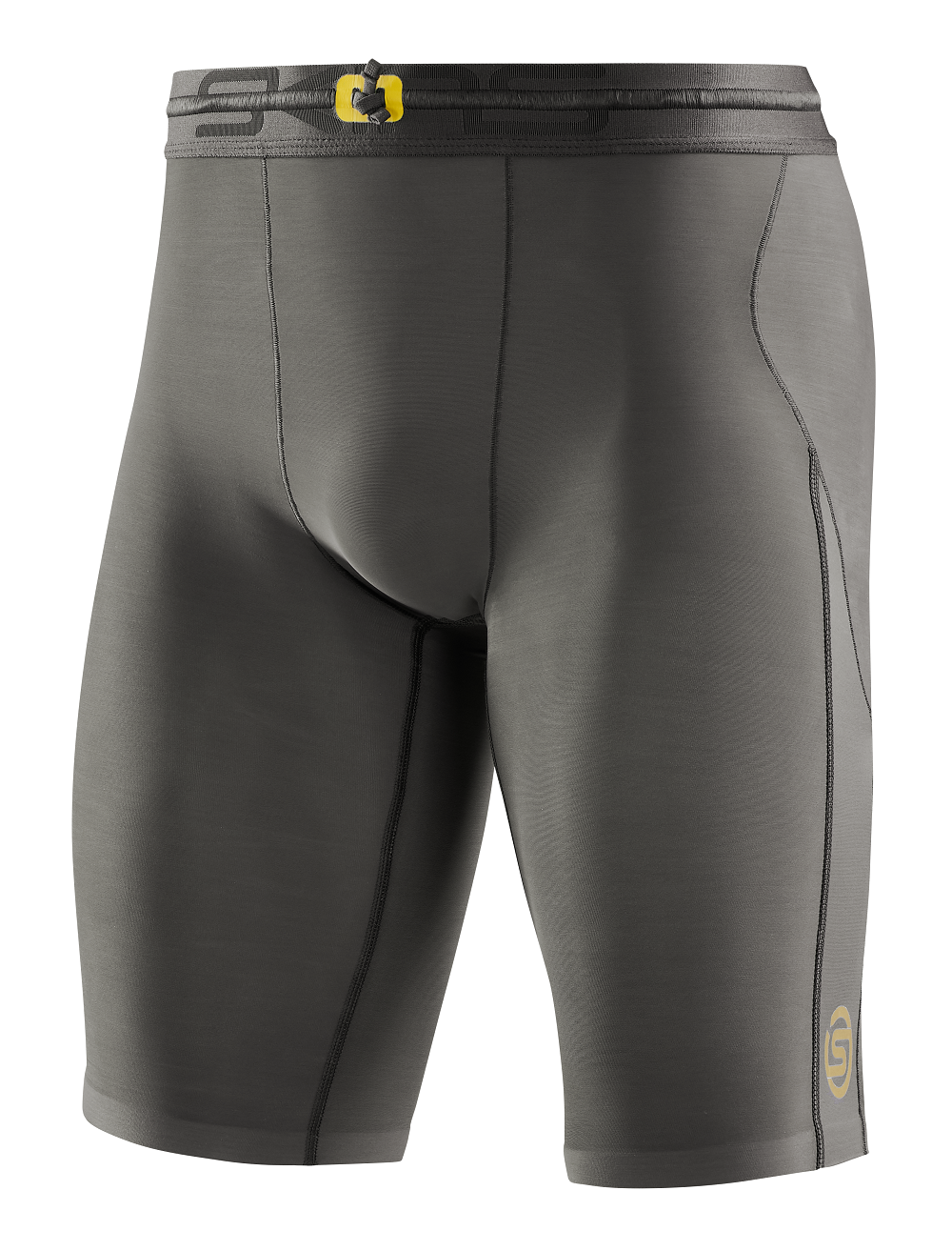 SKINS MEN'S COMPRESSION HALF TIGHTS 5-SERIES - CHARCOAL