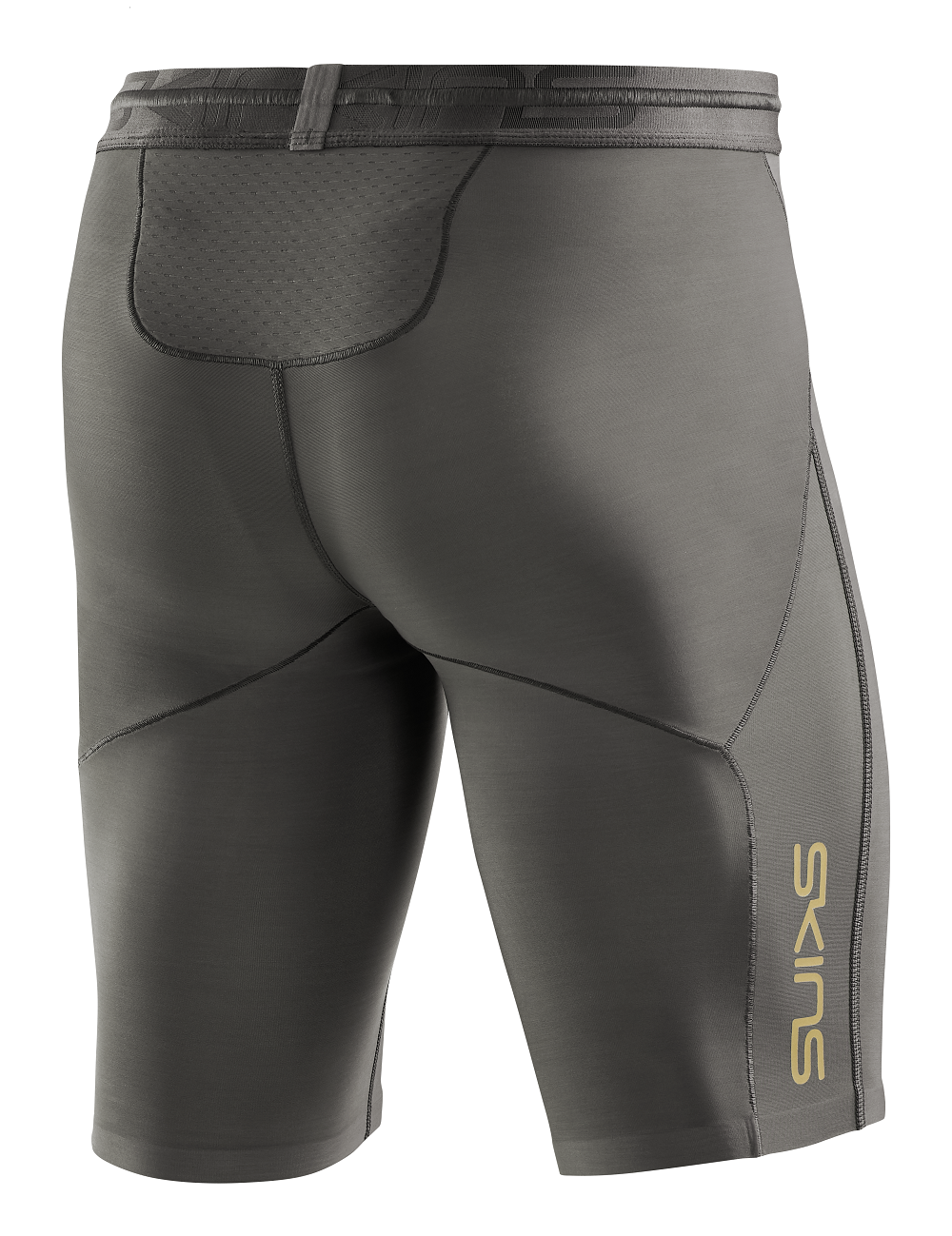 SKINS MEN'S COMPRESSION HALF TIGHTS 5-SERIES - CHARCOAL