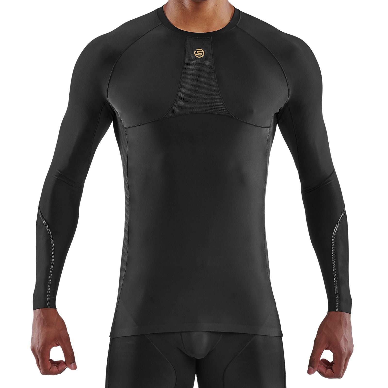 SKINS MEN'S SERIES 5 LONG SLEEVE TOP - BLACK