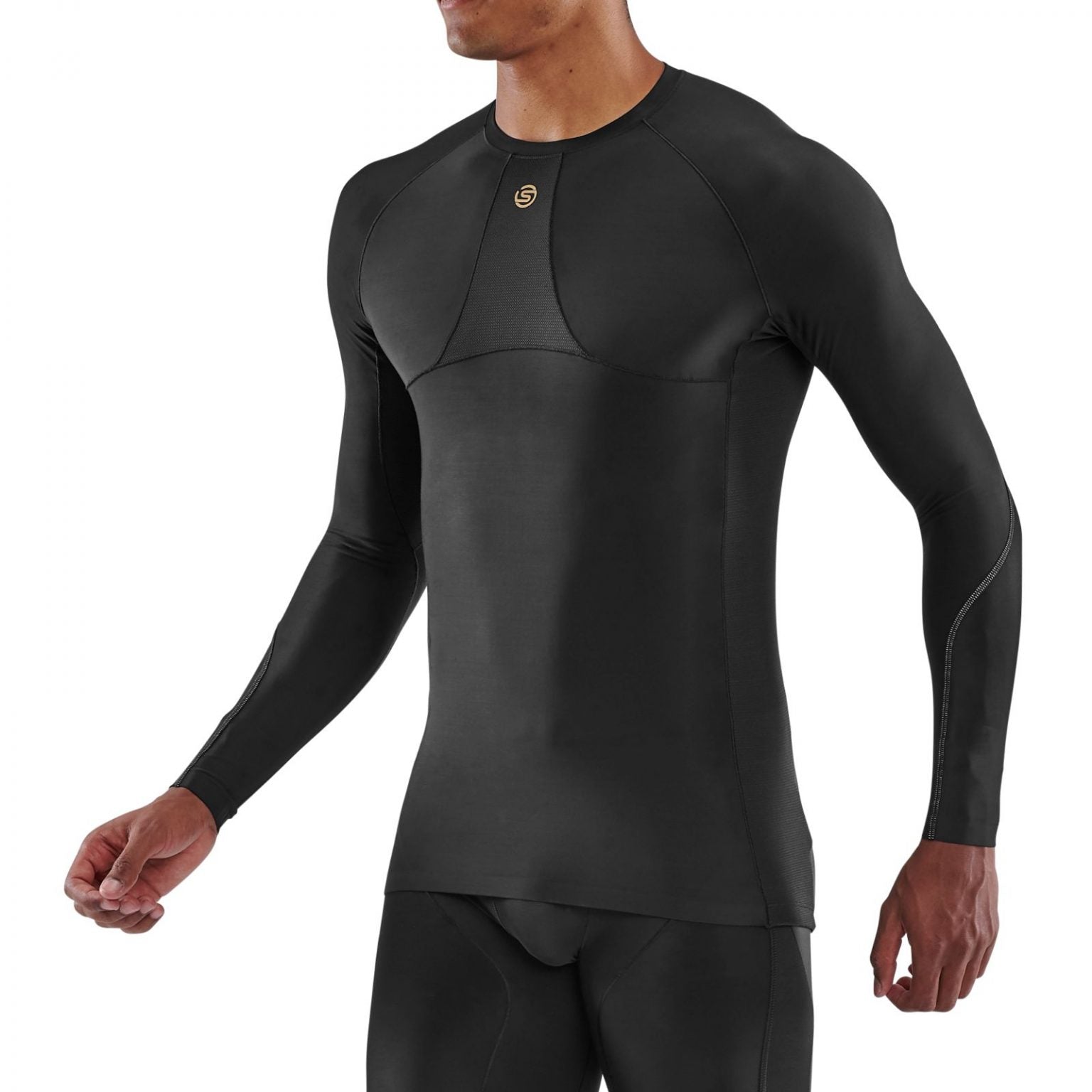 SKINS MEN'S SERIES 5 LONG SLEEVE TOP - BLACK