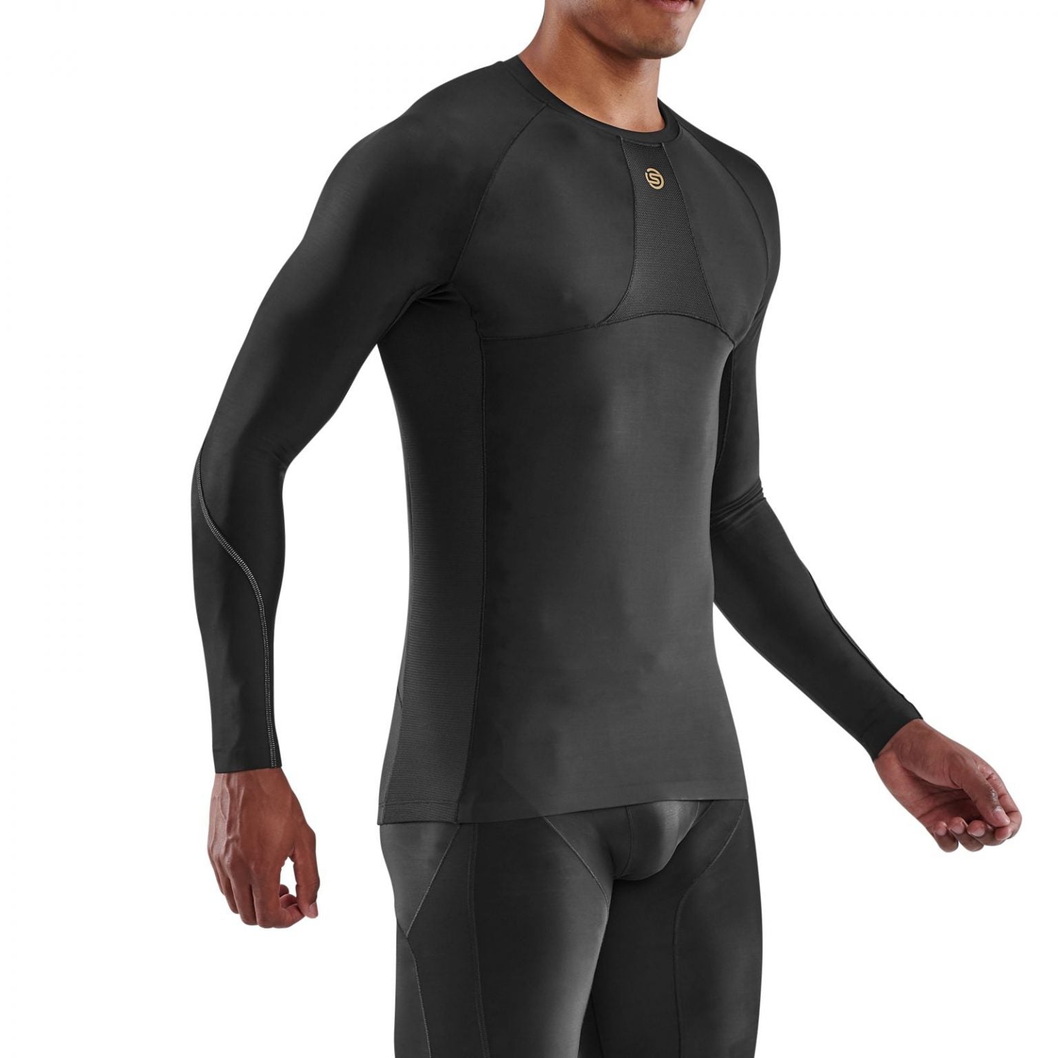 SKINS MEN'S SERIES 5 LONG SLEEVE TOP - BLACK