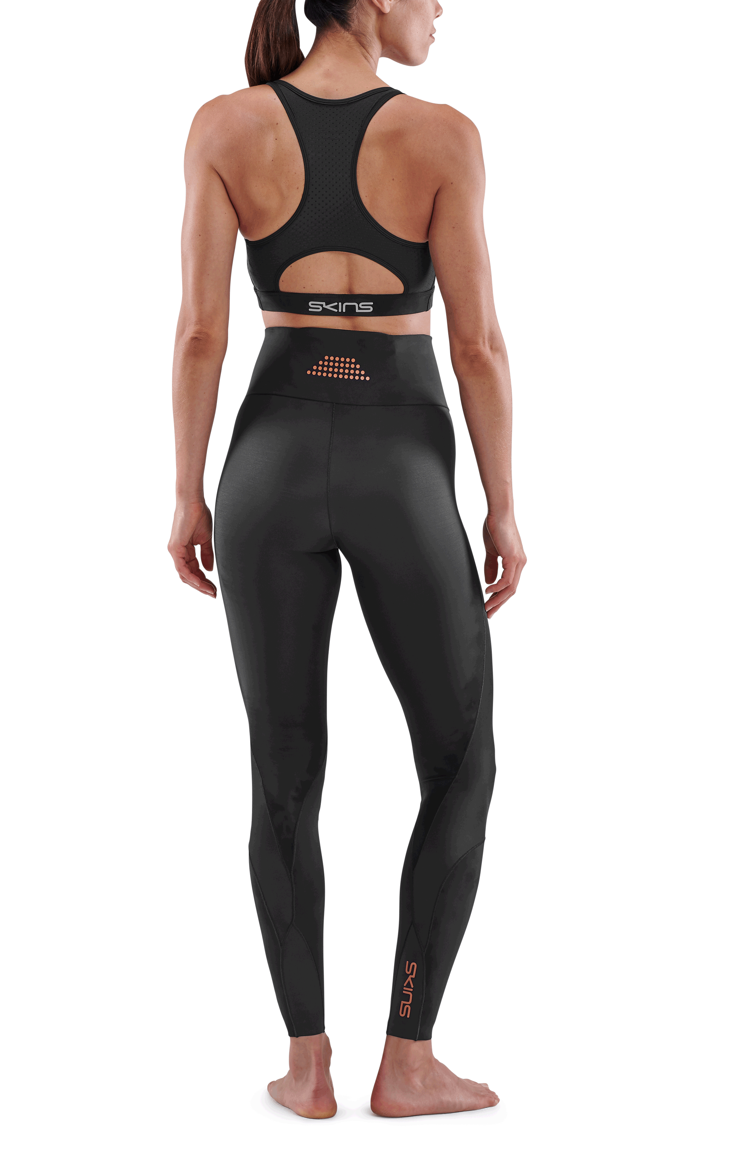 SKINS WOMEN'S COMPRESSION SKYSCRAPER TIGHTS 5-SERIES - BLACK