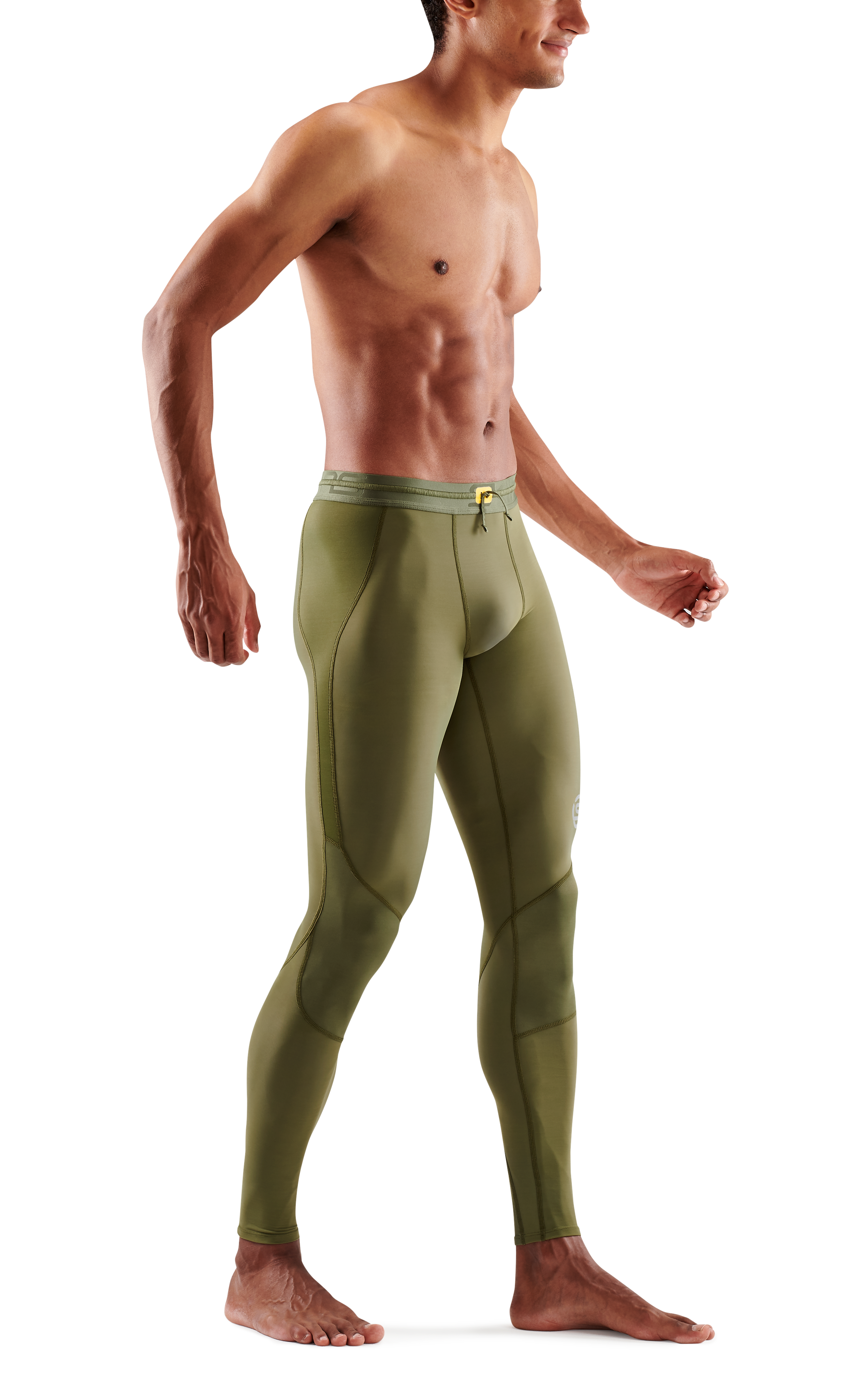 SKINS MEN'S COMPRESSION LONG TIGHTS 3-SERIES - KHAKI