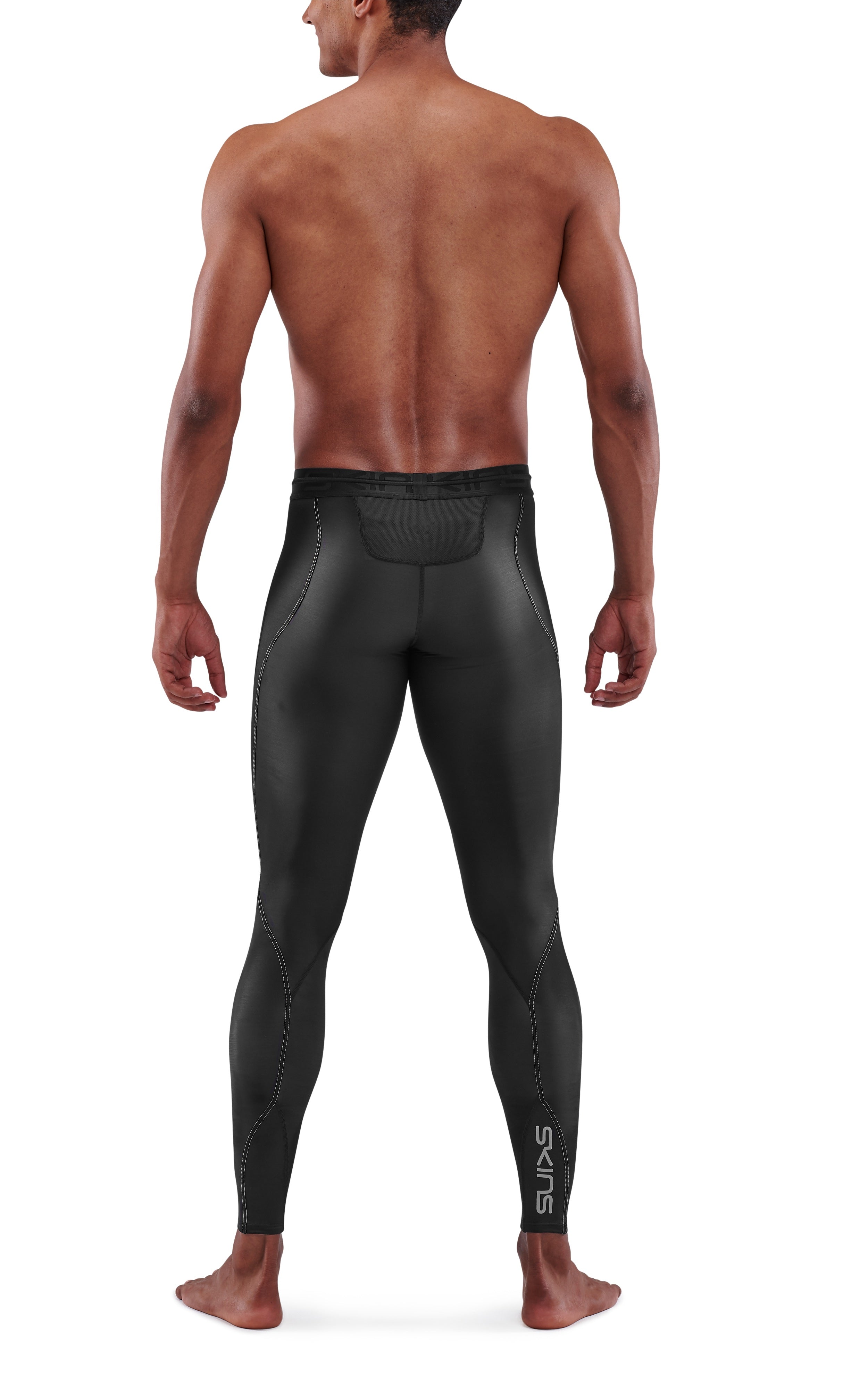 SKINS MEN'S COMPRESSION LONG TIGHTS 3-SERIES - BLACK