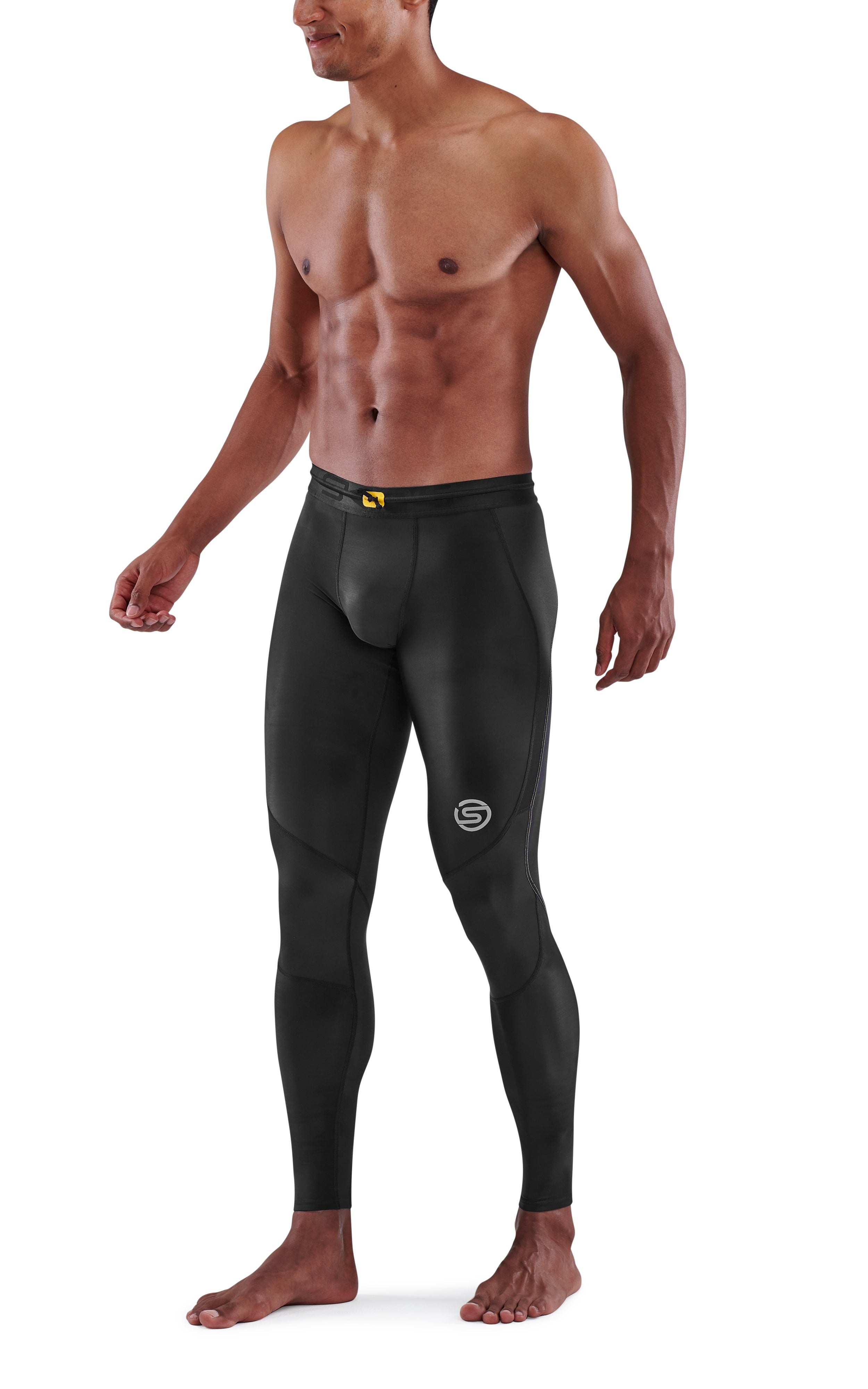 SKINS MEN'S COMPRESSION LONG TIGHTS 3-SERIES - BLACK