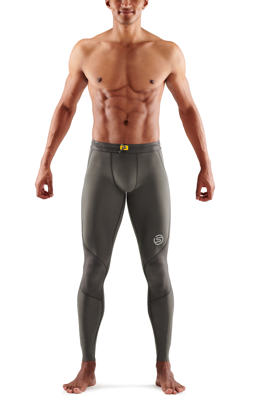 SKINS MEN'S COMPRESSION LONG TIGHTS 3-SERIES - CHARCOAL