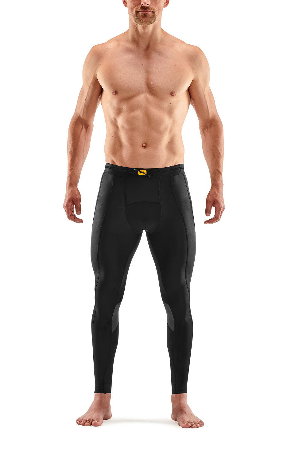 SKINS MEN'S COMPRESSION RECOVERY LONG TIGHTS 3-SERIES - BLACK/GRAPHITE