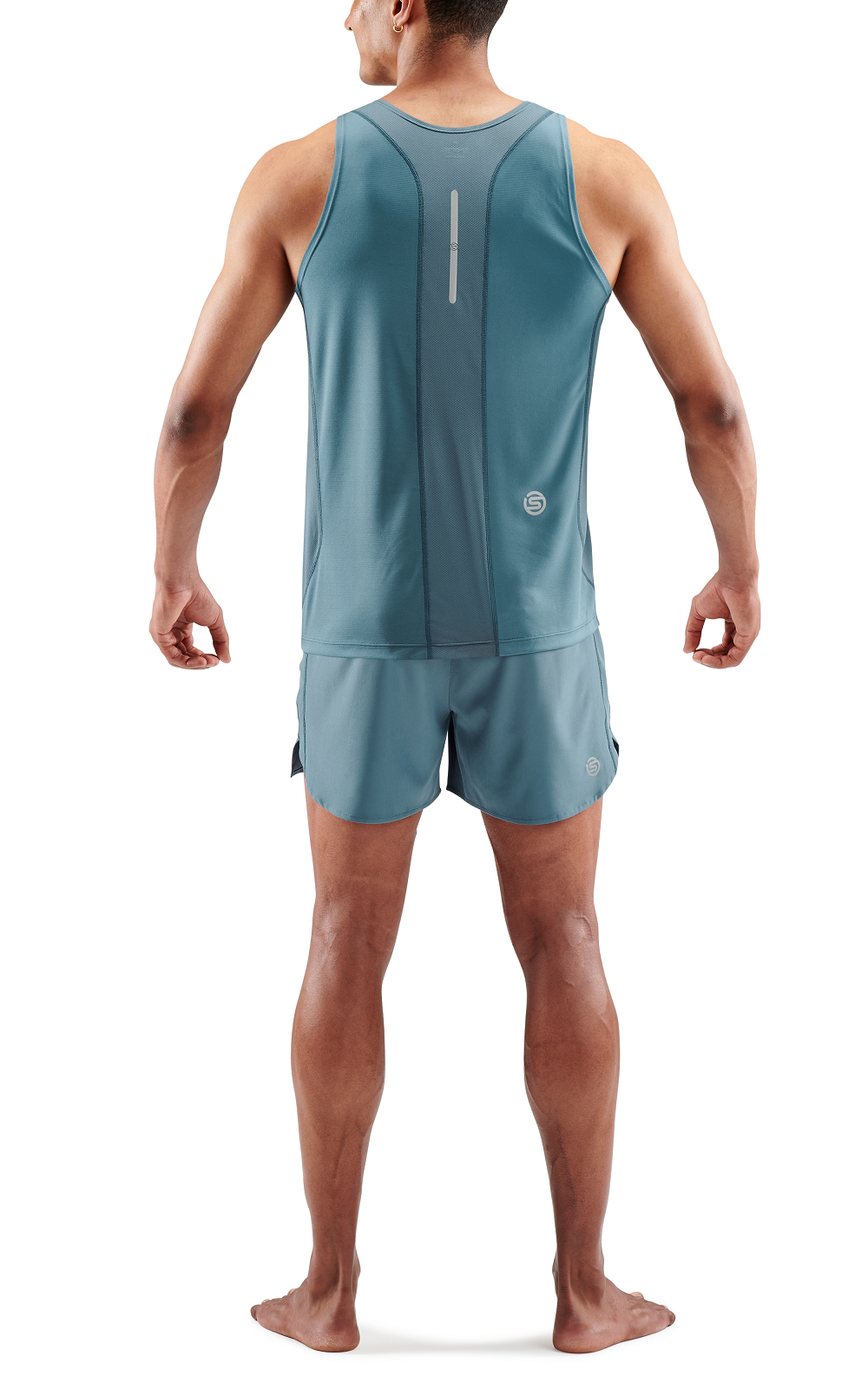 SKINS MEN'S ACTIVEWEAR SINGLET 3-SERIES - BLUE GREY