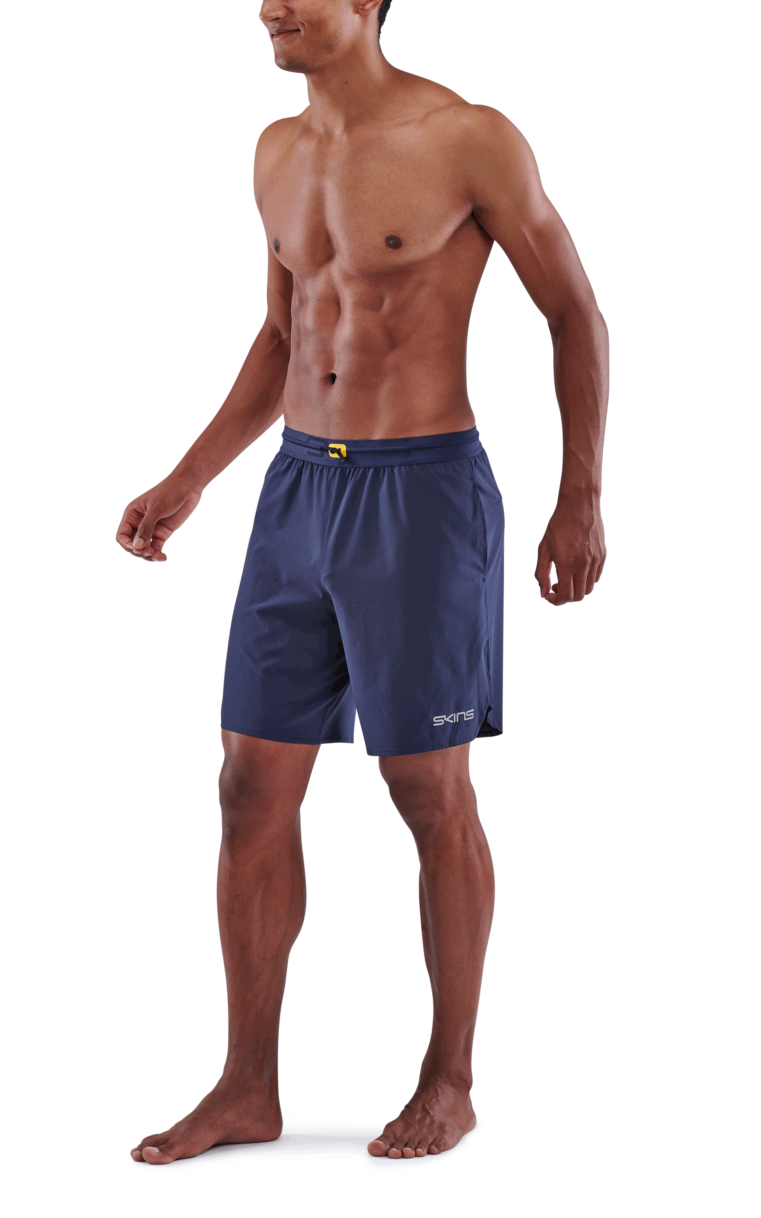 SKINS MEN'S ACTIVEWEAR X-FIT SHORTS 3-SERIES - NAVY BLUE