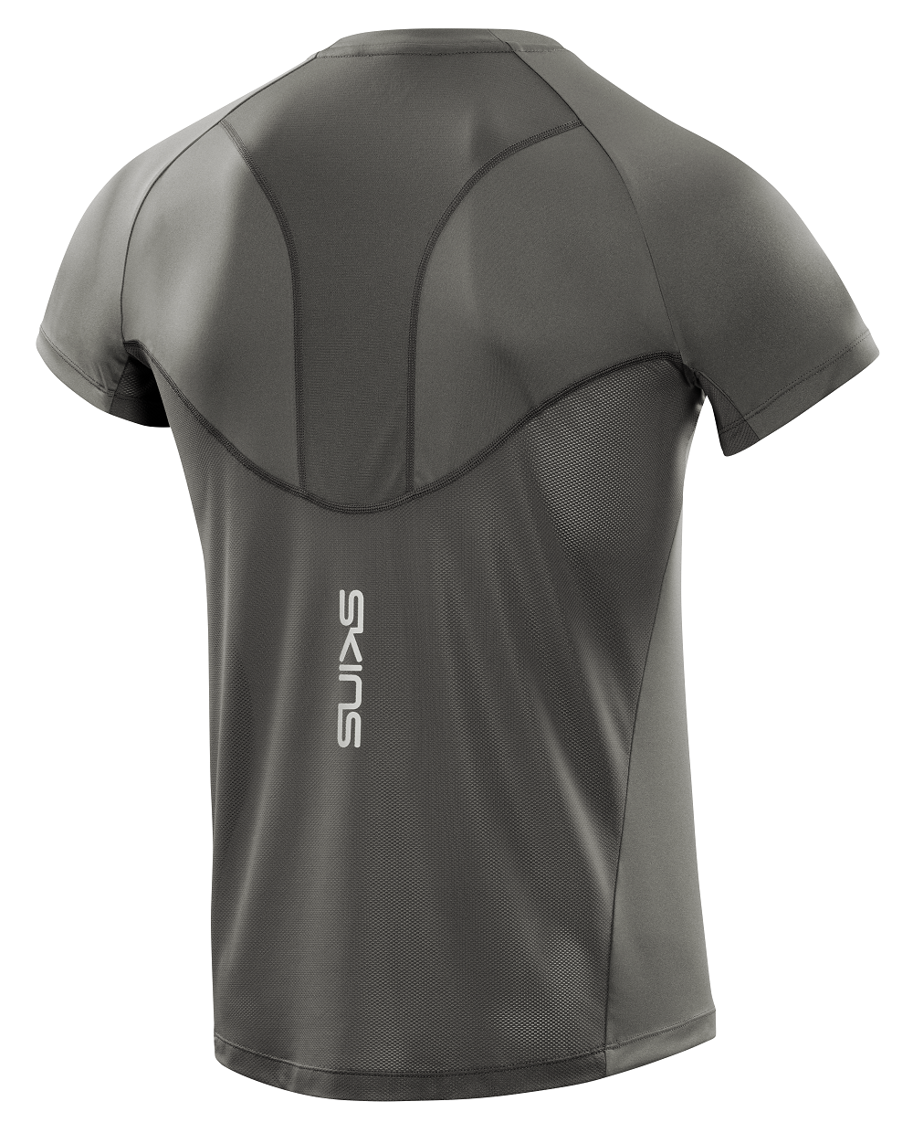 SKINS MEN'S ACTIVEWEAR SHORT SLEEVE TOP 3-SERIES - CHARCOAL