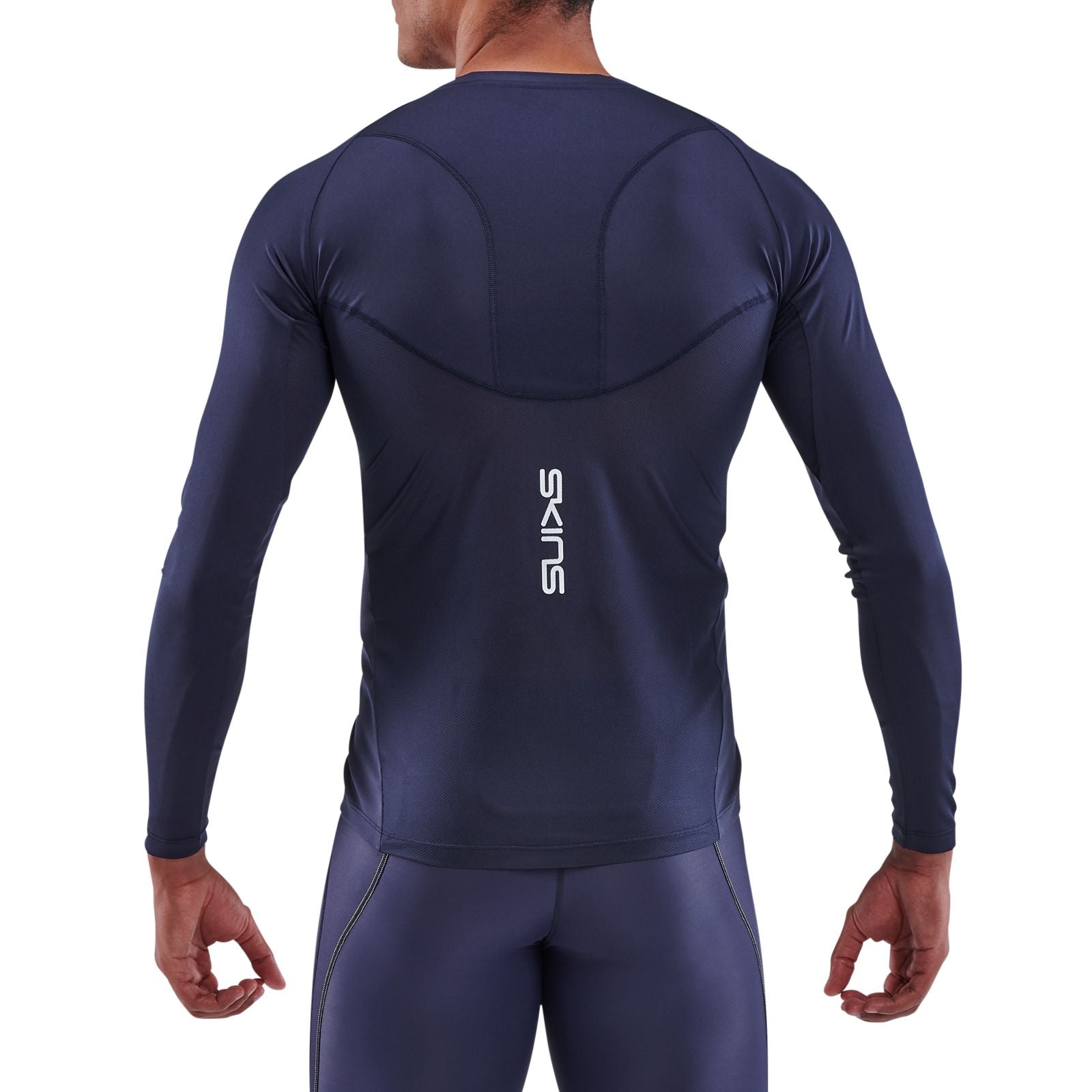 SKINS MEN'S LONG SLEEVE TOPS 3-SERIES - NAVY BLUE -ST01504569010