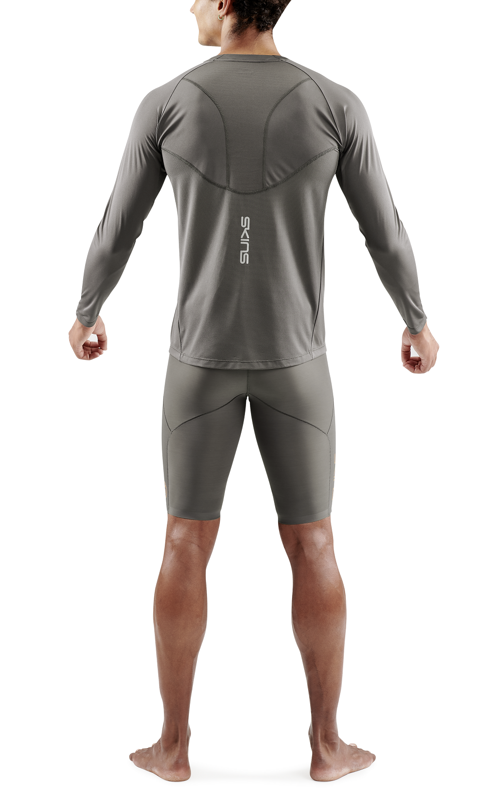 SKINS MEN'S LONG SLEEVE TOPS 3-SERIES - CHARCOAL