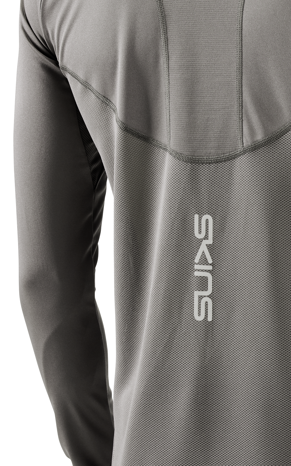 SKINS MEN'S LONG SLEEVE TOPS 3-SERIES - CHARCOAL