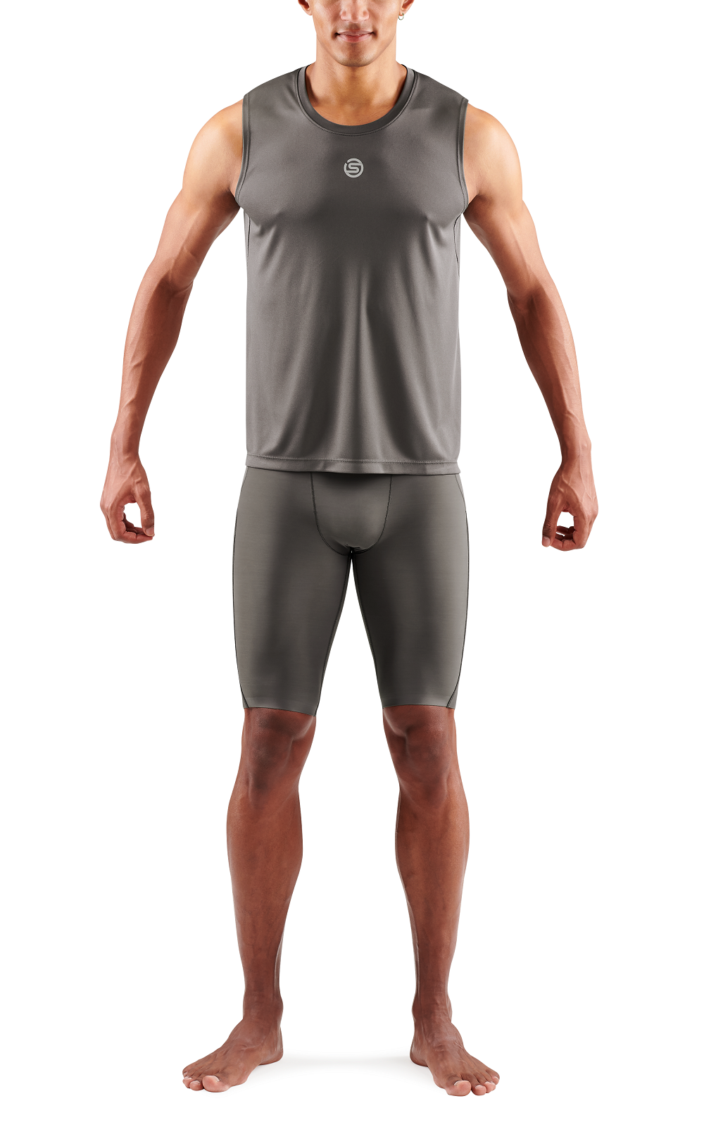 SKINS MEN'S ACTIVEWEAR TANK TOP 3-SERIES - CHARCOAL