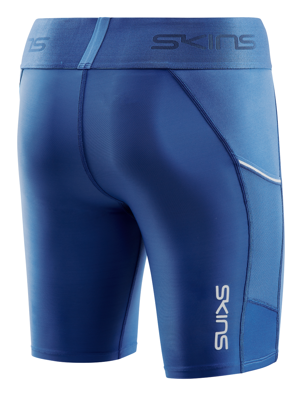 SKINS WOMEN'S COMPRESSION HALF TIGHTS 3-SERIES - MARINE BLUE