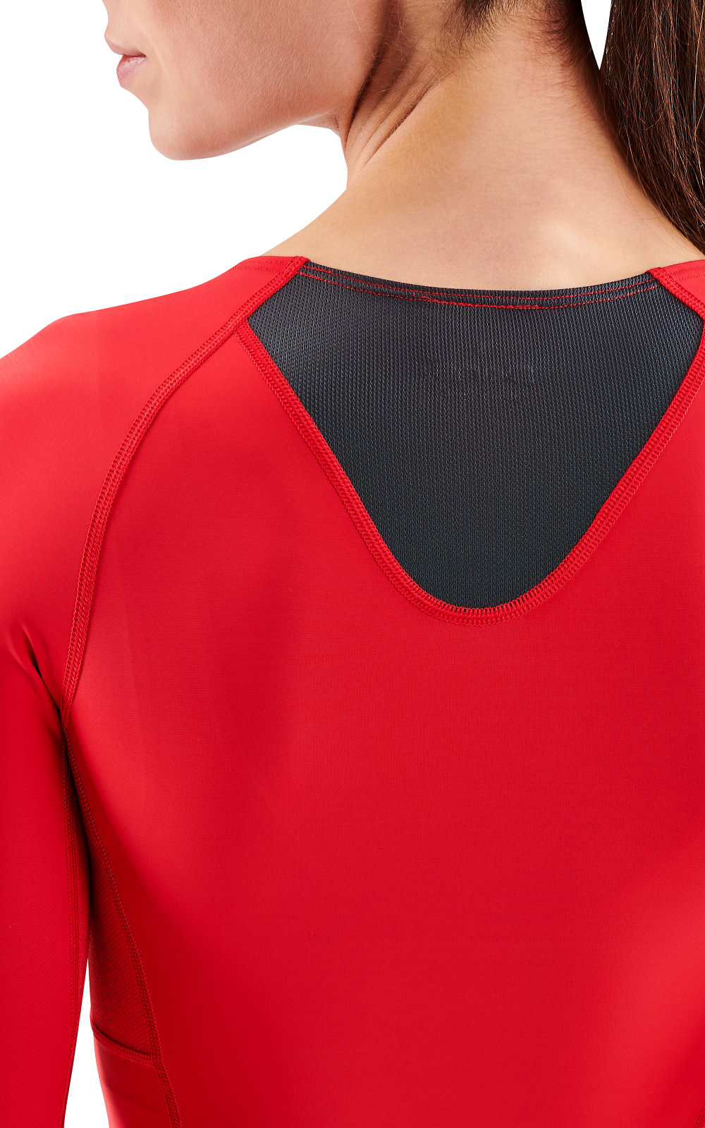 SKINS WOMEN'S COMPRESSION LONG SLEEVE TOPS 3-SERIES - RED