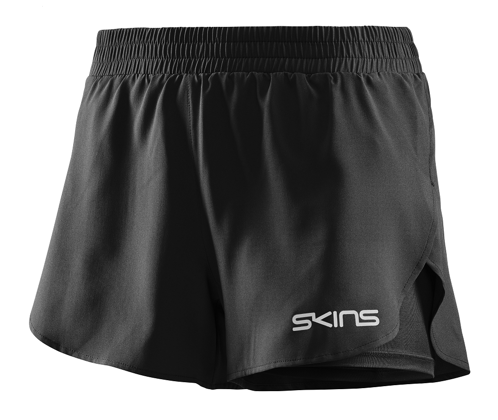 SKINS WOMEN'S COMPRESSION SUPERPOSE HALF TIGHTS 3-SERIES - BLACK