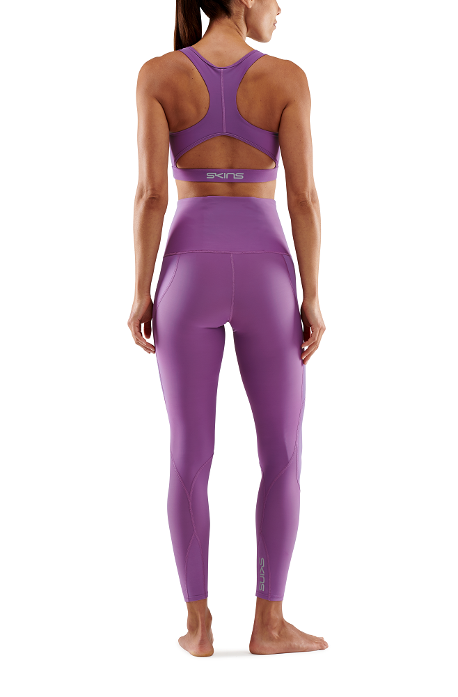 SKINS WOMEN'S COMPRESSION SKYSCRAPER TIGHTS 3-SERIES - AMETHYST