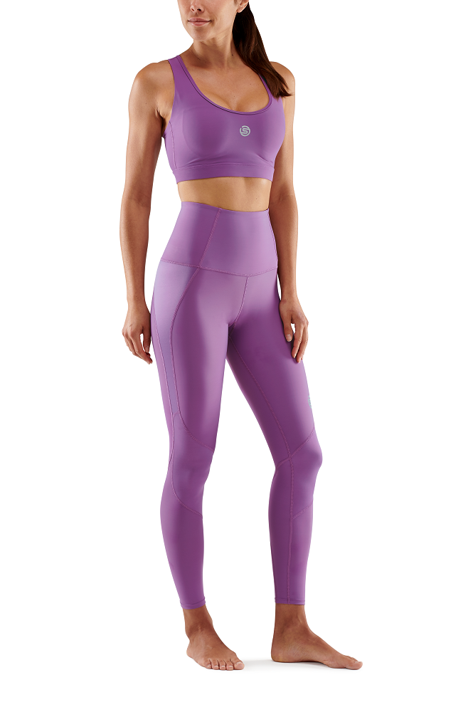 SKINS WOMEN'S COMPRESSION SKYSCRAPER TIGHTS 3-SERIES - AMETHYST