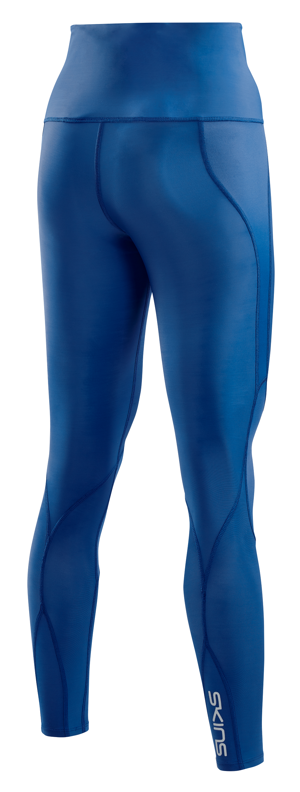 SKINS WOMEN'S COMPRESSION SKYSCRAPER TIGHTS 3-SERIES - MARINE BLUE