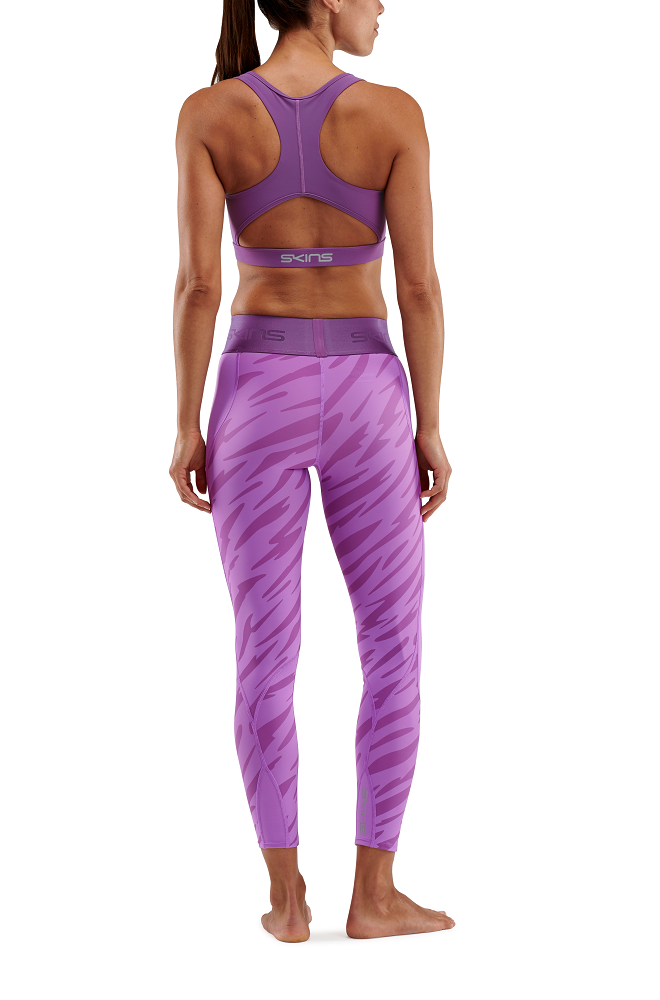 SKINS WOMEN'S COMPRESSION 7/8 TIGHTS 3-SERIES - WILD AMETHYST