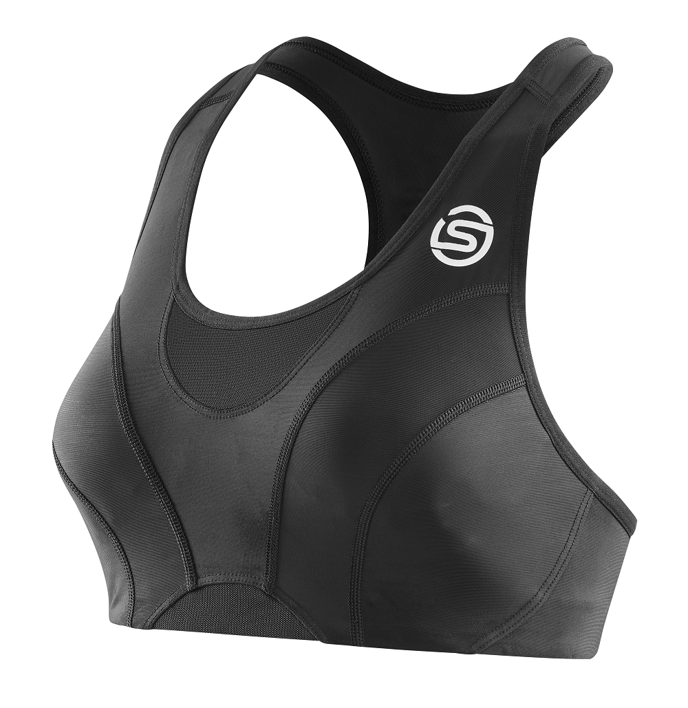 SKINS WOMEN'S ACTIVEWEAR HI-IMPACT BRA 3-SERIES - BLACK