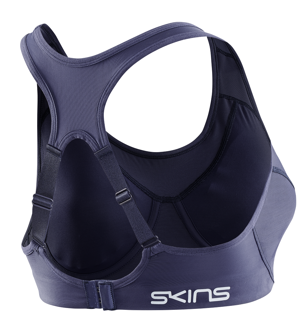 SKINS WOMEN'S ACTIVEWEAR HI-IMPACT BRA 3-SERIES - NAVY BLUE