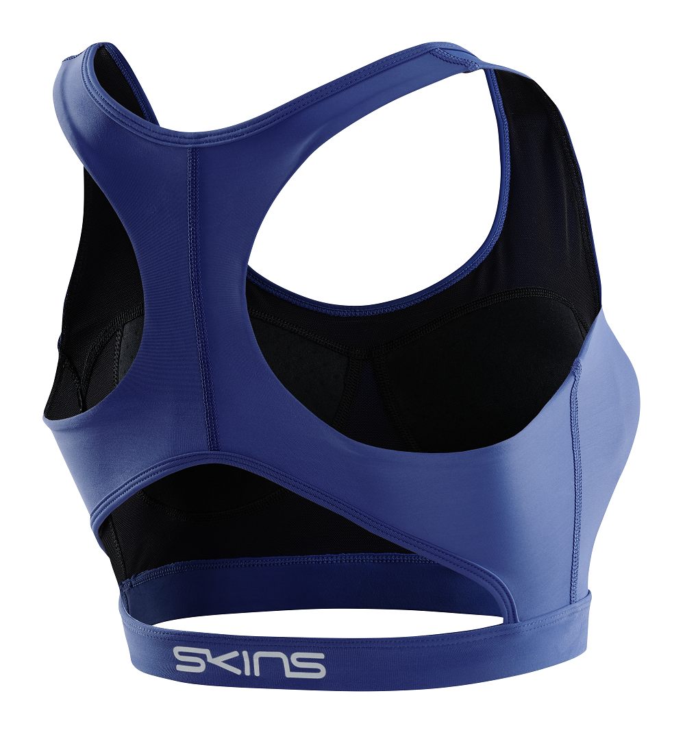 SKINS WOMEN'S ACTIVEWEAR ACTIVE BRA 3-SERIES - MARINE BLUE