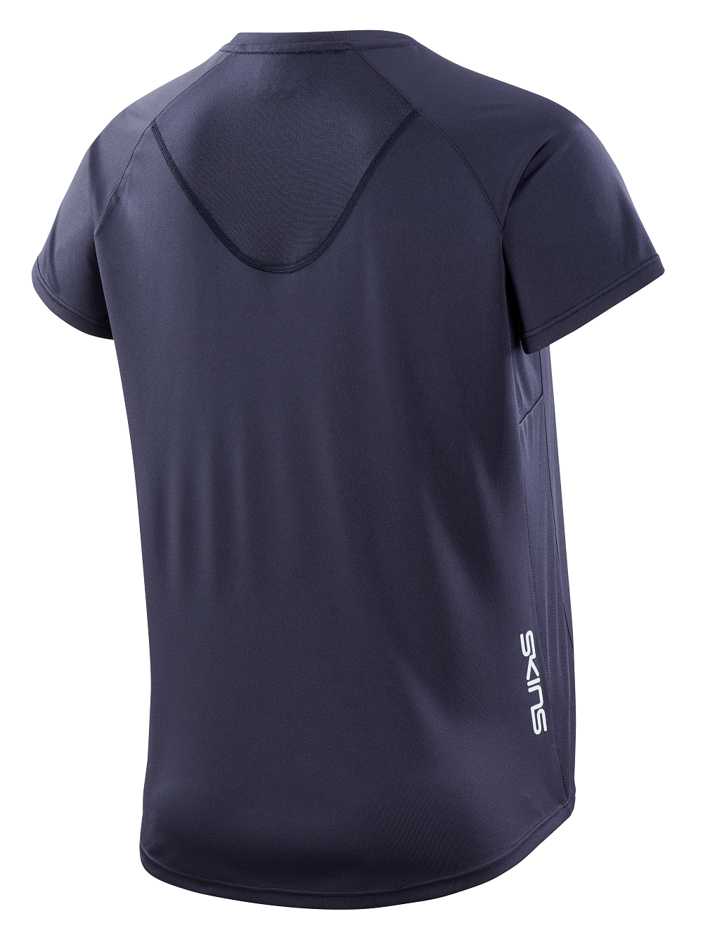SKINS WOMEN'S ACTIVEWEAR SHORT SLEEVE TOP 3-SERIES - NAVY BLUE