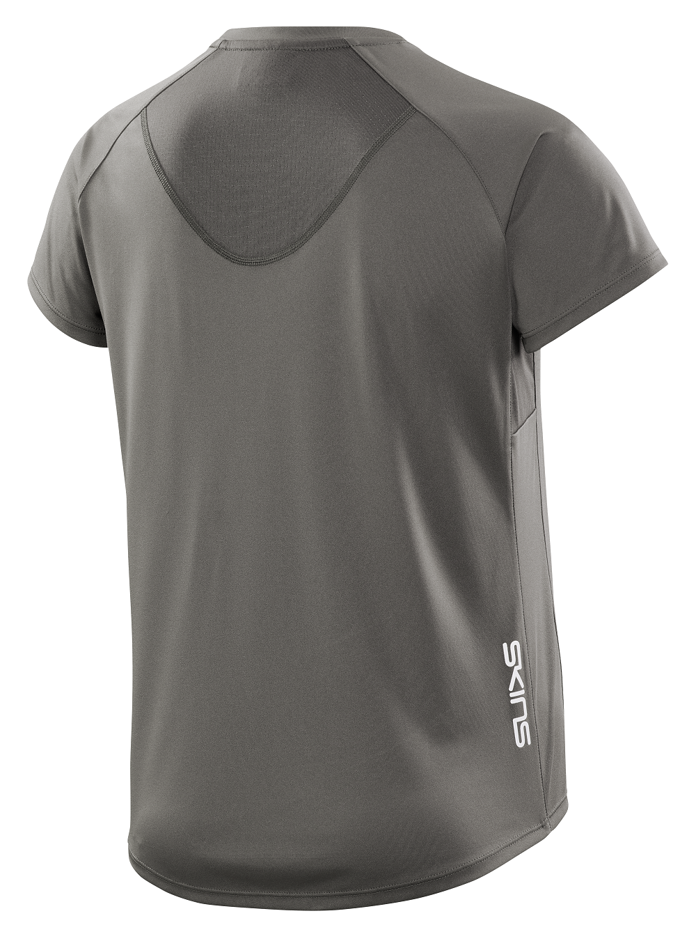SKINS WOMEN'S ACTIVEWEAR SHORT SLEEVE TOP 3-SERIES - CHARCOAL
