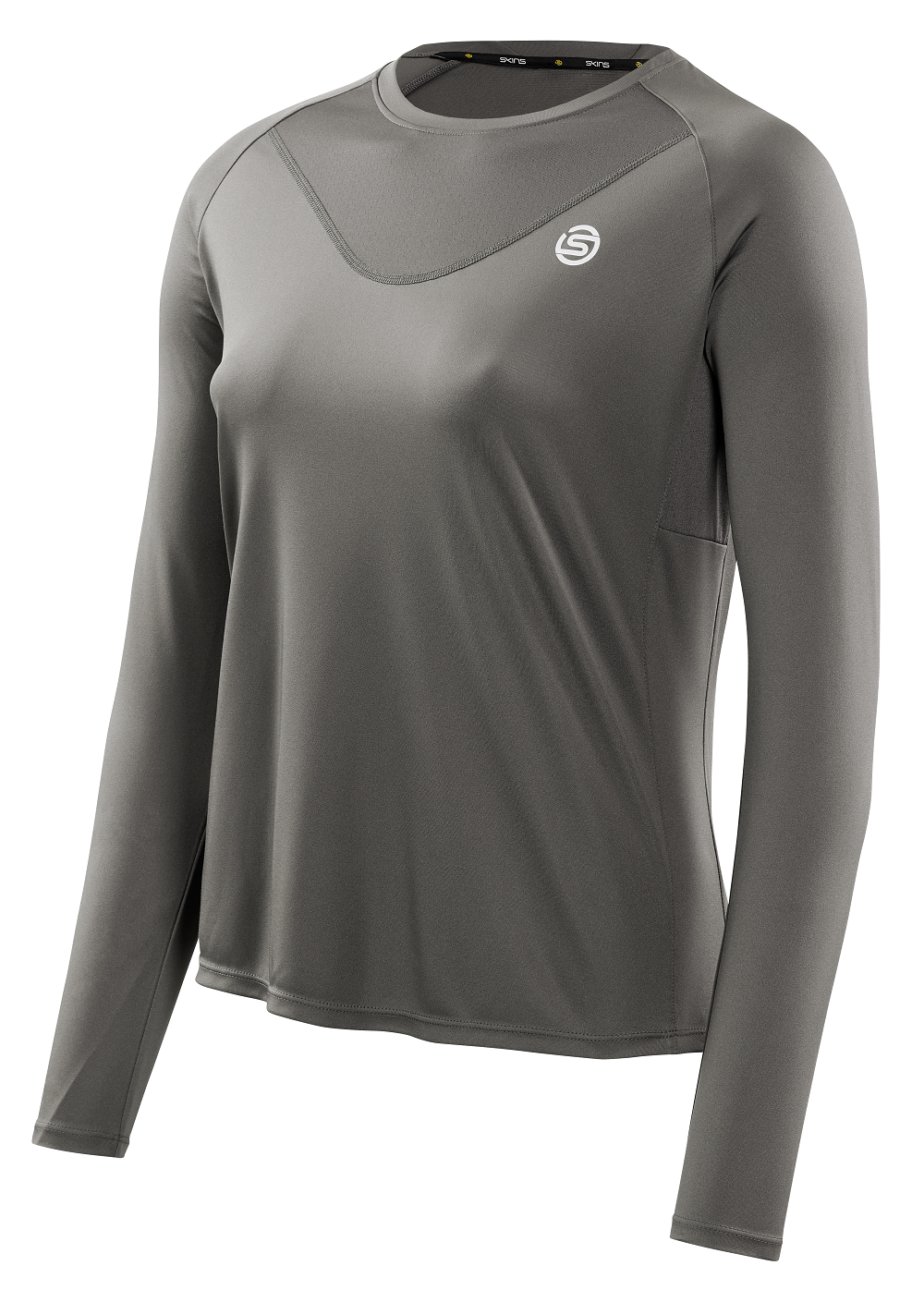 SKINS WOMEN'S ACTIVEWEAR LONG SLEEVE TOPS 3-SERIES - CHARCOAL