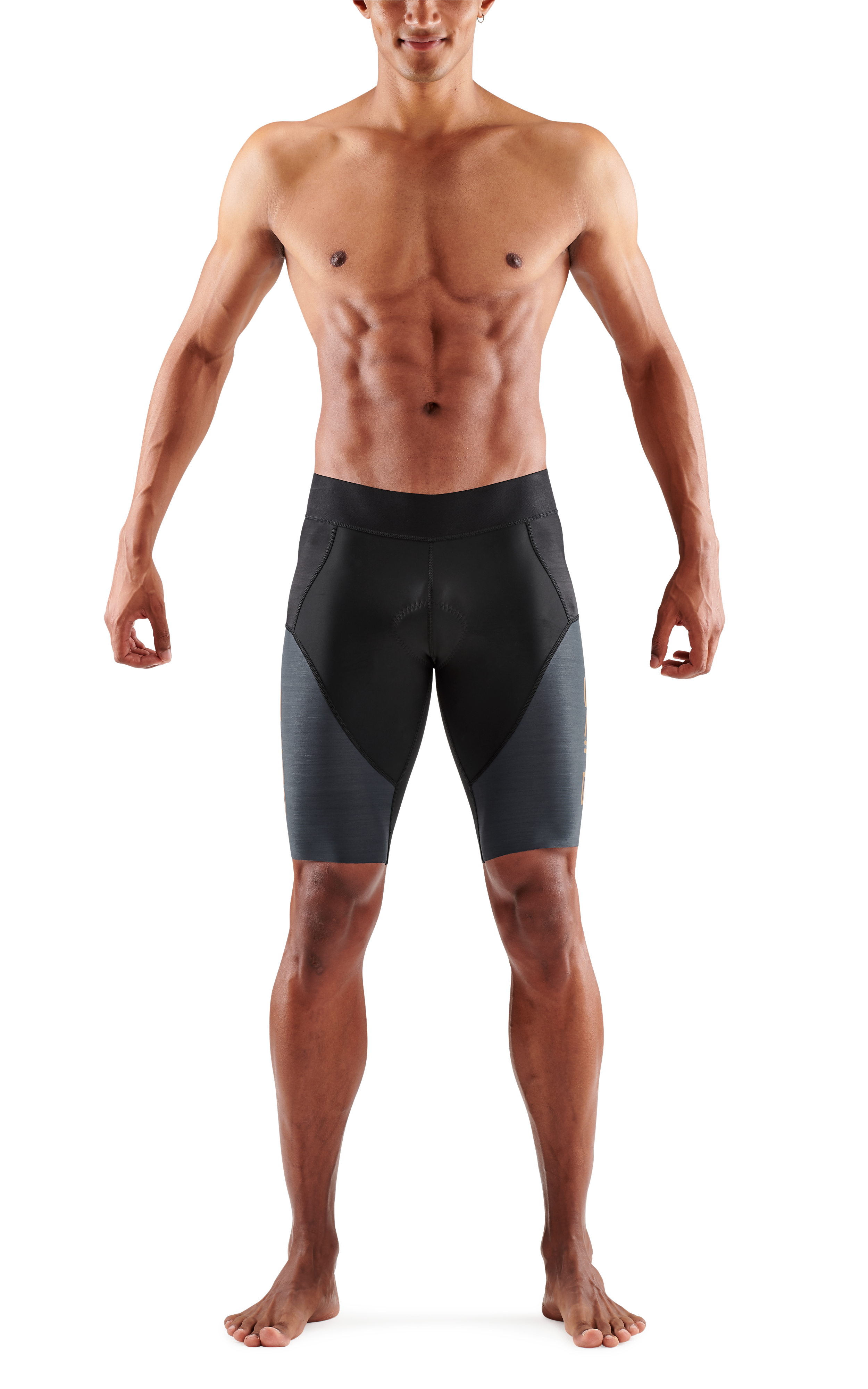 SKINS MEN'S TRI ELITE H/TIGHTS - BLACK/CARBON