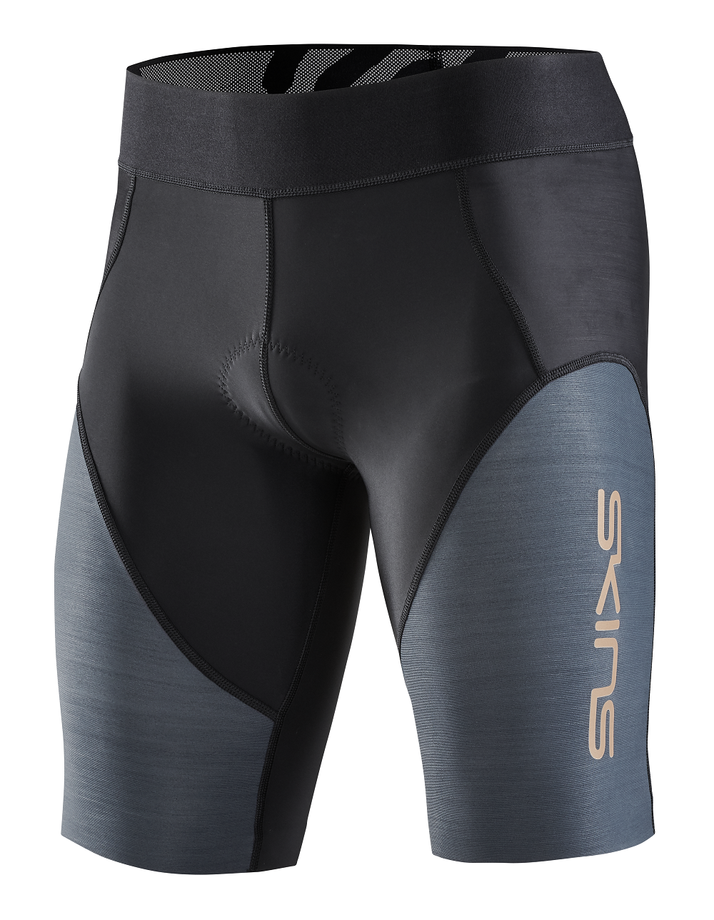 SKINS MEN'S TRI ELITE H/TIGHTS - BLACK/CARBON