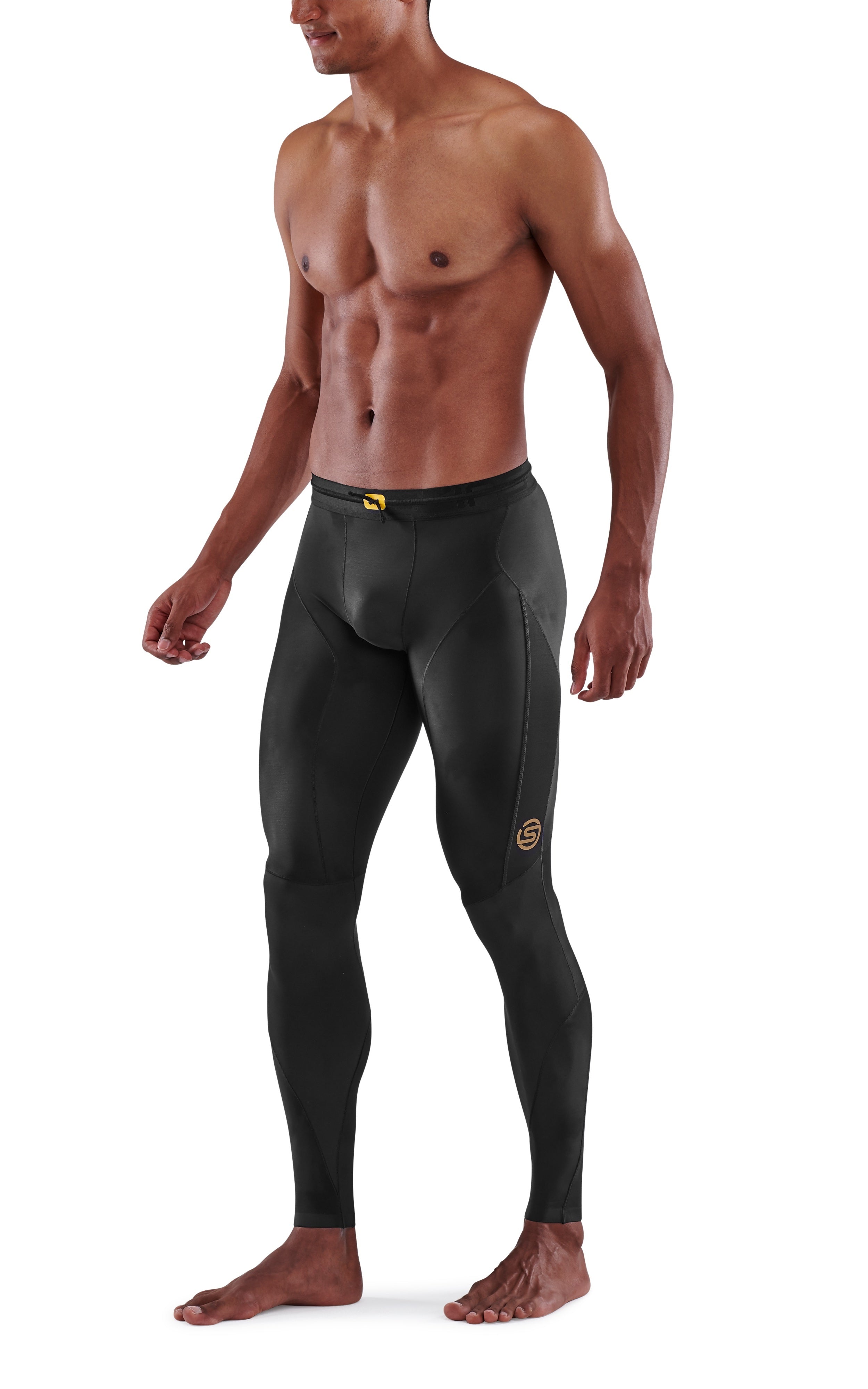 SKINS MEN'S COMPRESSION LONG TIGHTS 5-SERIES - BLACK