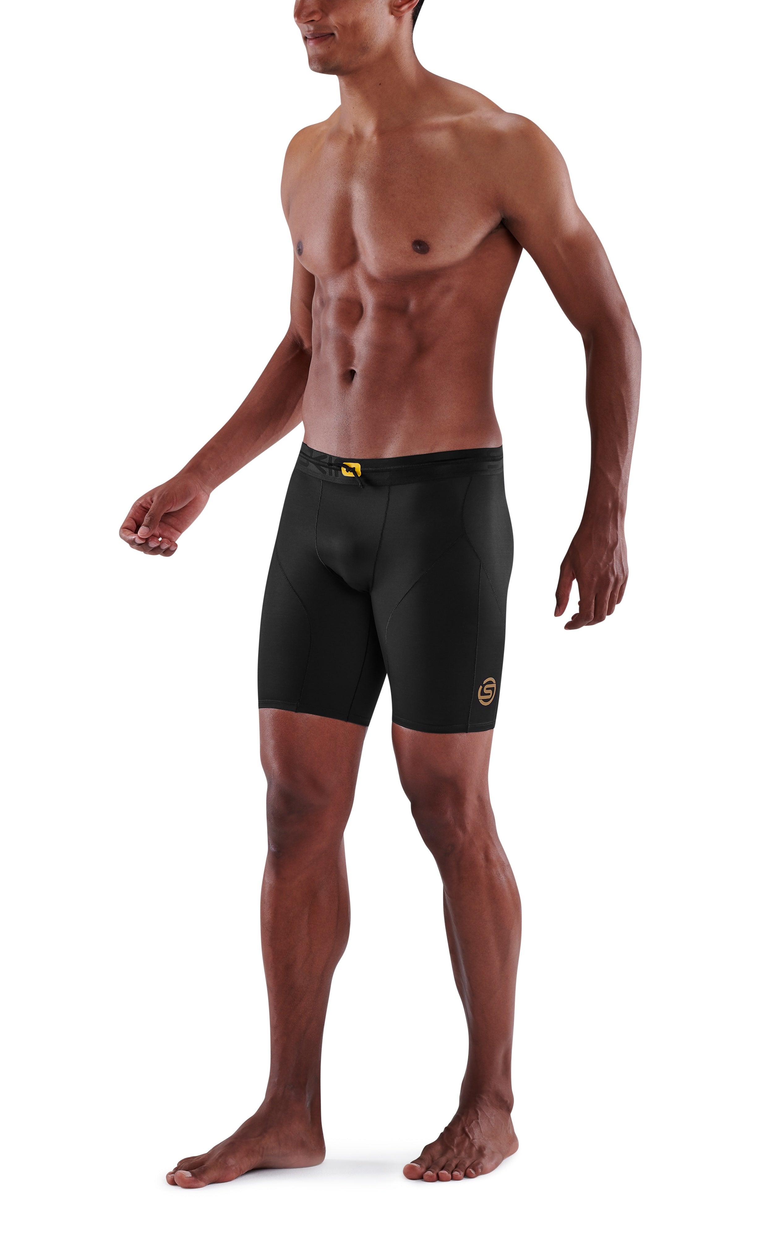 SKINS MEN'S COMPRESSION POWERSHORTS 5-SERIES - BLACK