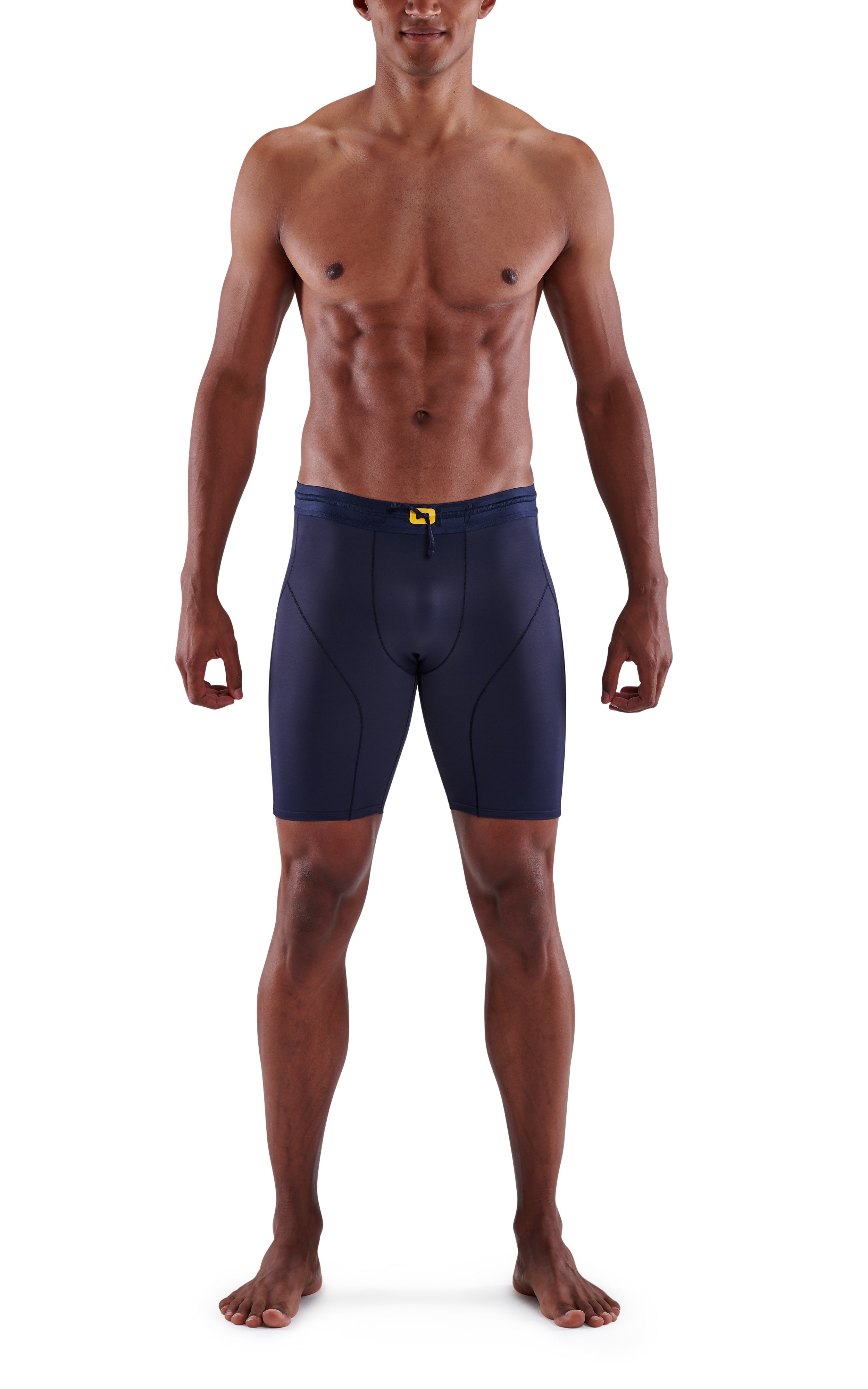 SKINS MEN'S COMPRESSION POWERSHORTS 5-SERIES - NAVY BLUE