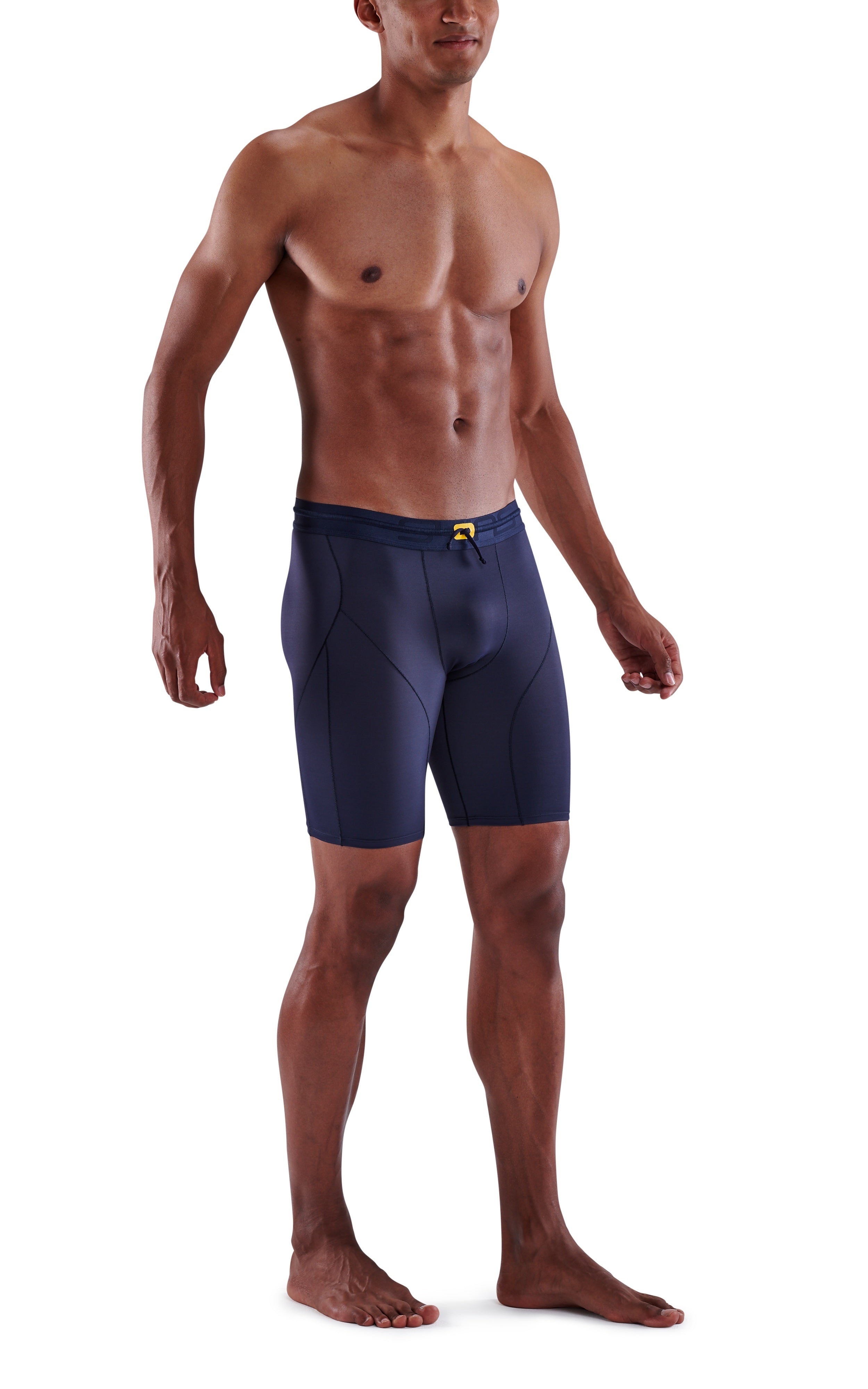SKINS MEN'S COMPRESSION POWERSHORTS 5-SERIES - NAVY BLUE