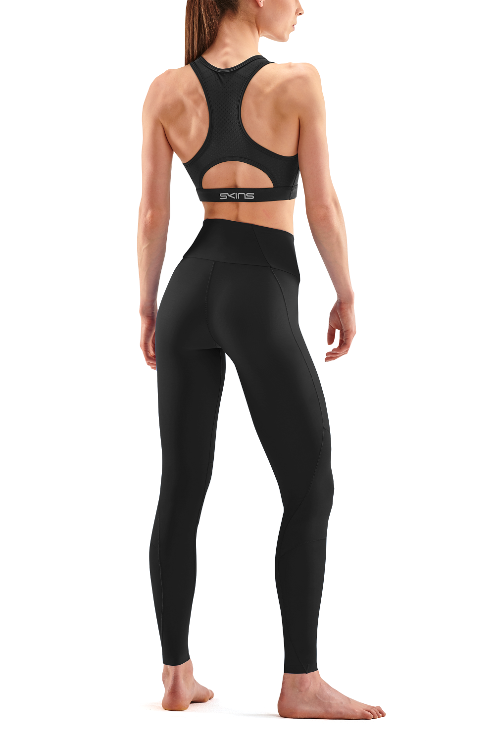 SKINS WOMEN'S COMPRESSION RECOVERY LONG TIGHTS 5-SERIES - BLACK
