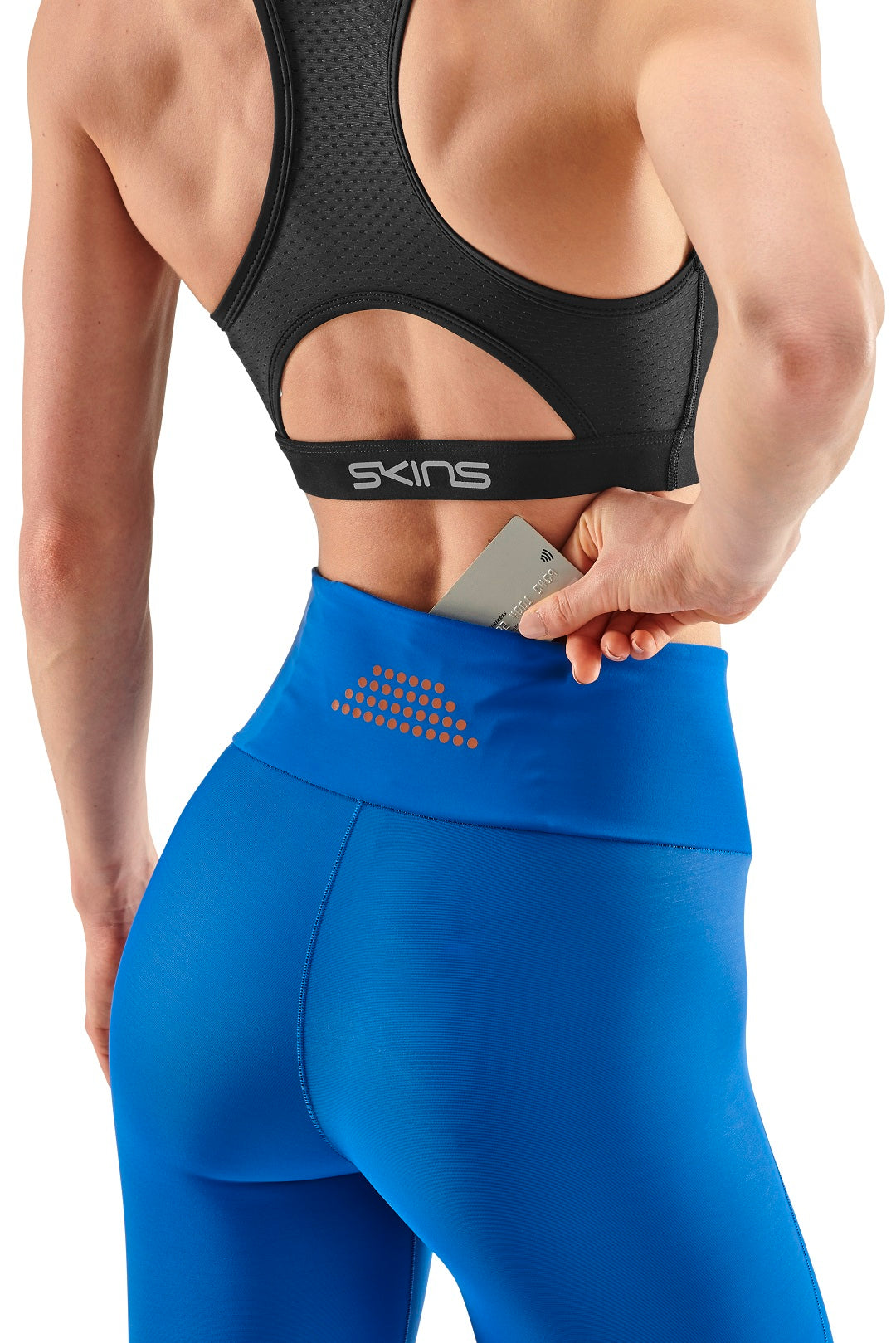 SKINS WOMEN'S COMPRESSION SKYSCRAPER TIGHTS 5-SERIES - LAPIS BLUE