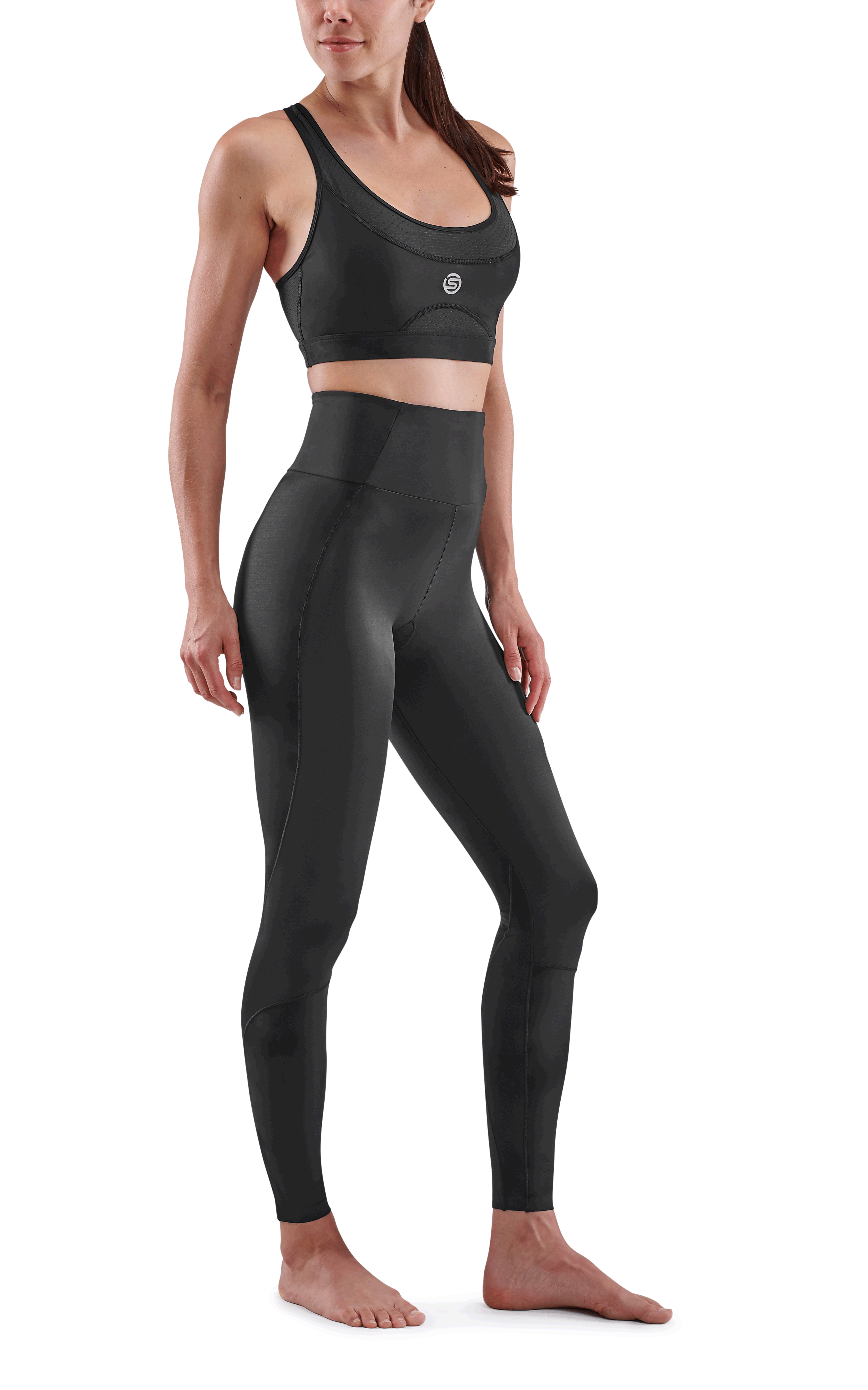 SKINS WOMEN'S COMPRESSION SKYSCRAPER TIGHTS 5-SERIES - BLACK