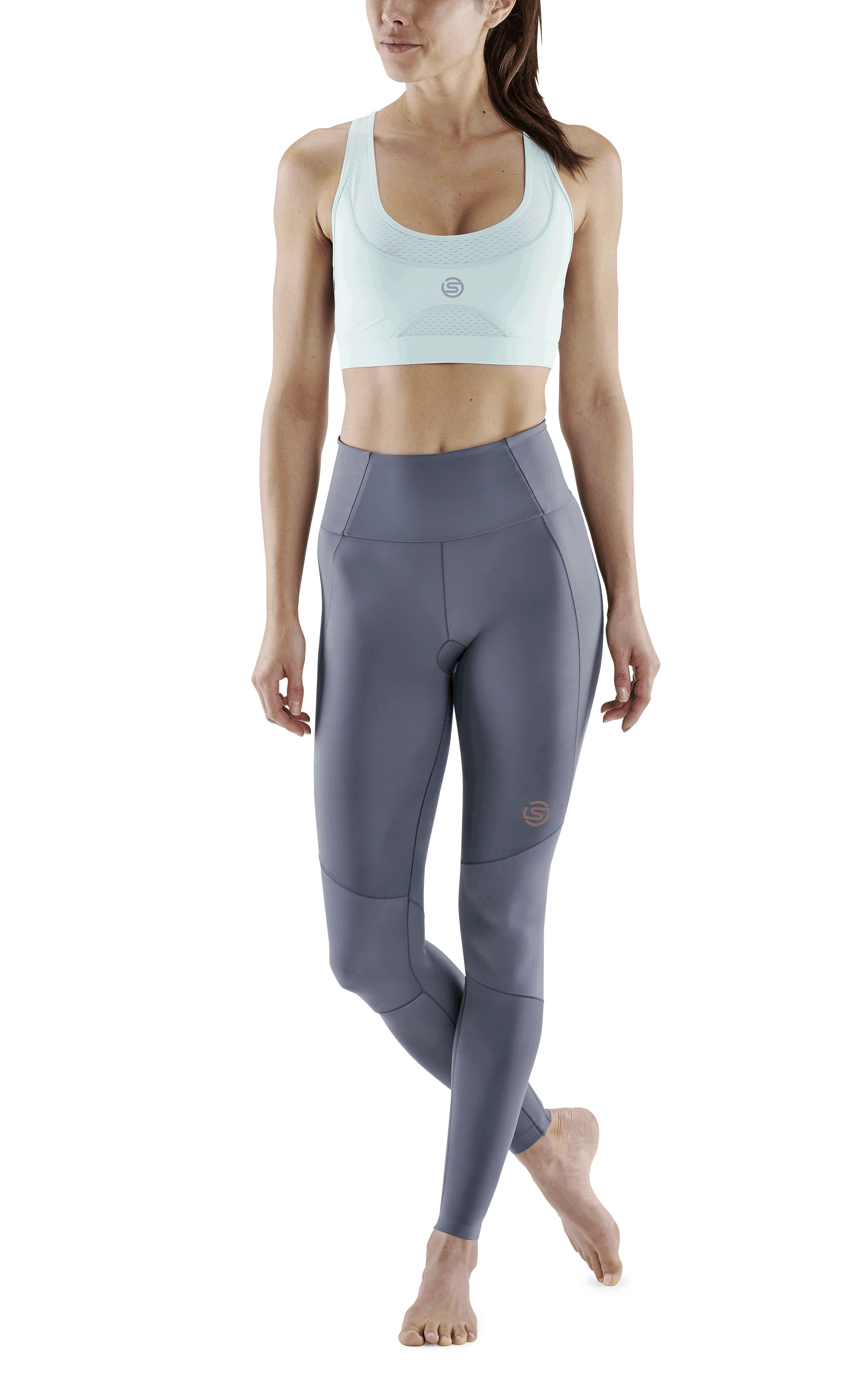 SKINS WOMEN'S COMPRESSION SKYSCRAPER TIGHTS 5-SERIES - CHARCOAL