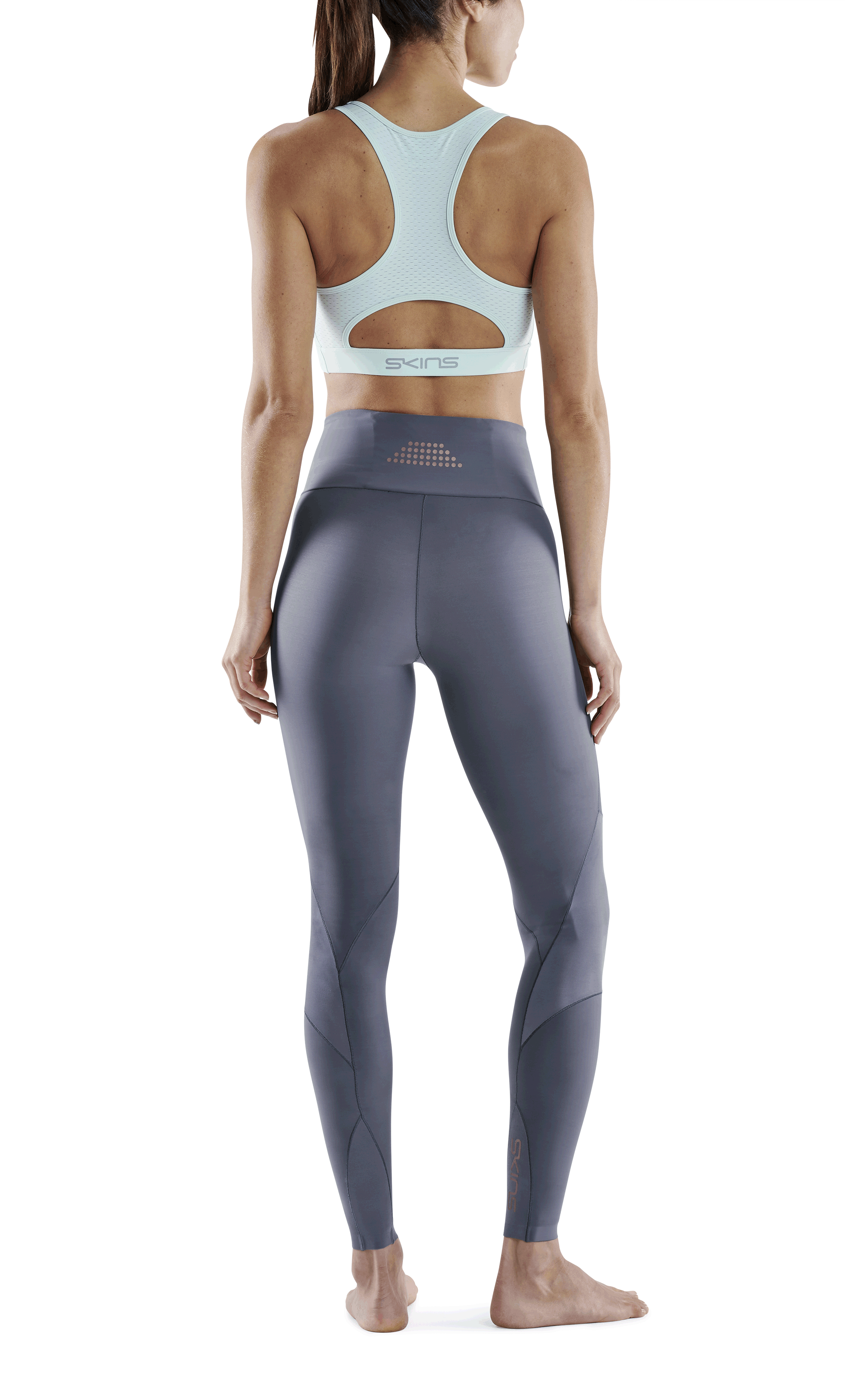 SKINS WOMEN'S COMPRESSION SKYSCRAPER TIGHTS 5-SERIES - CHARCOAL