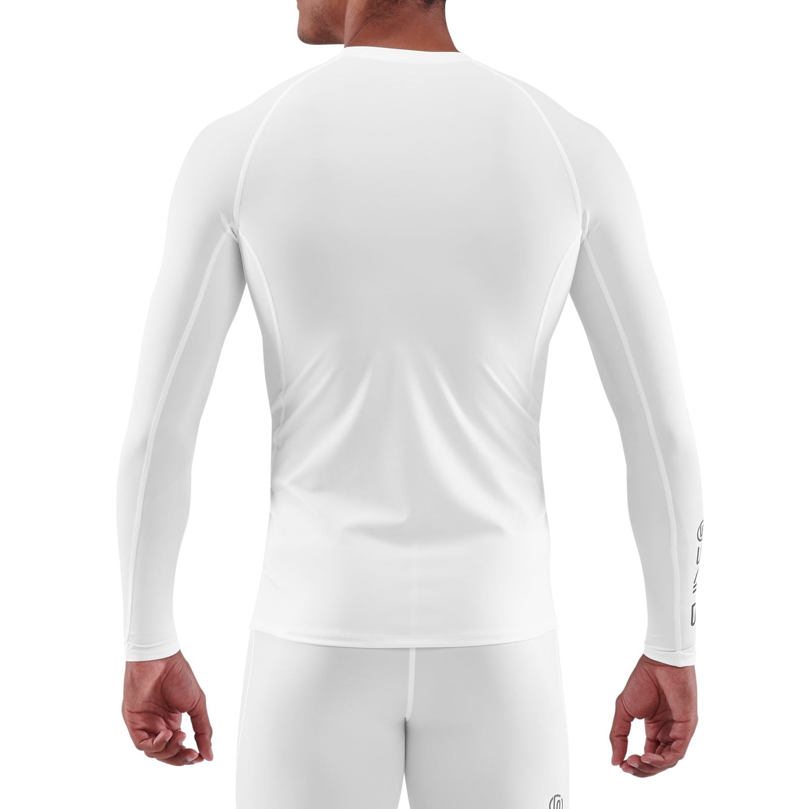 SKINS MEN'S COMPRESSION LONG SLEEVE TOPS 1-SERIES - WHITE