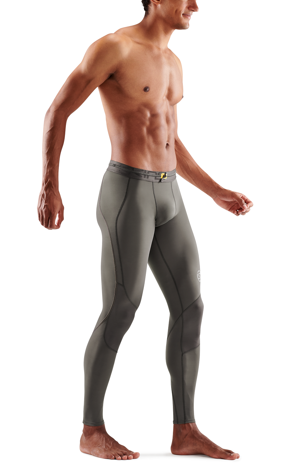 SKINS MEN'S COMPRESSION LONG TIGHTS 3-SERIES - CHARCOAL
