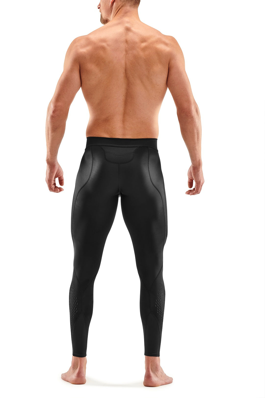 SKINS MEN'S COMPRESSION 400 LONG TIGHTS 3-SERIES - BLACK/STARS