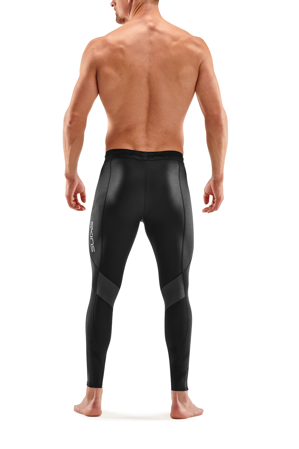 SKINS MEN'S COMPRESSION RECOVERY LONG TIGHTS 3-SERIES - BLACK/GRAPHITE