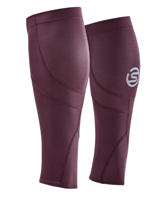 SKINS UNISEX'S COMPRESSION CALF SLEEVES 3-SERIES - BURGUNDY